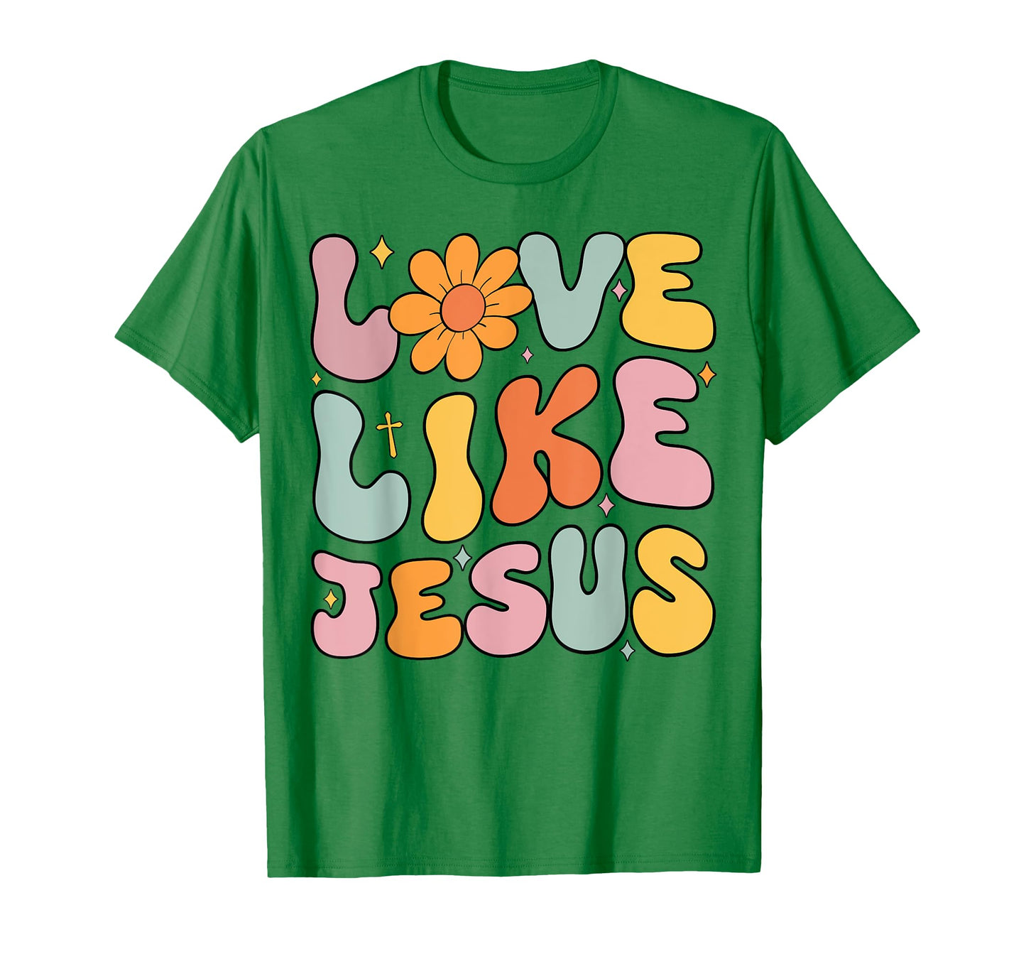 Teen Girl Love Like Jesus Christian Groovy Godsister Toddler T-Shirt