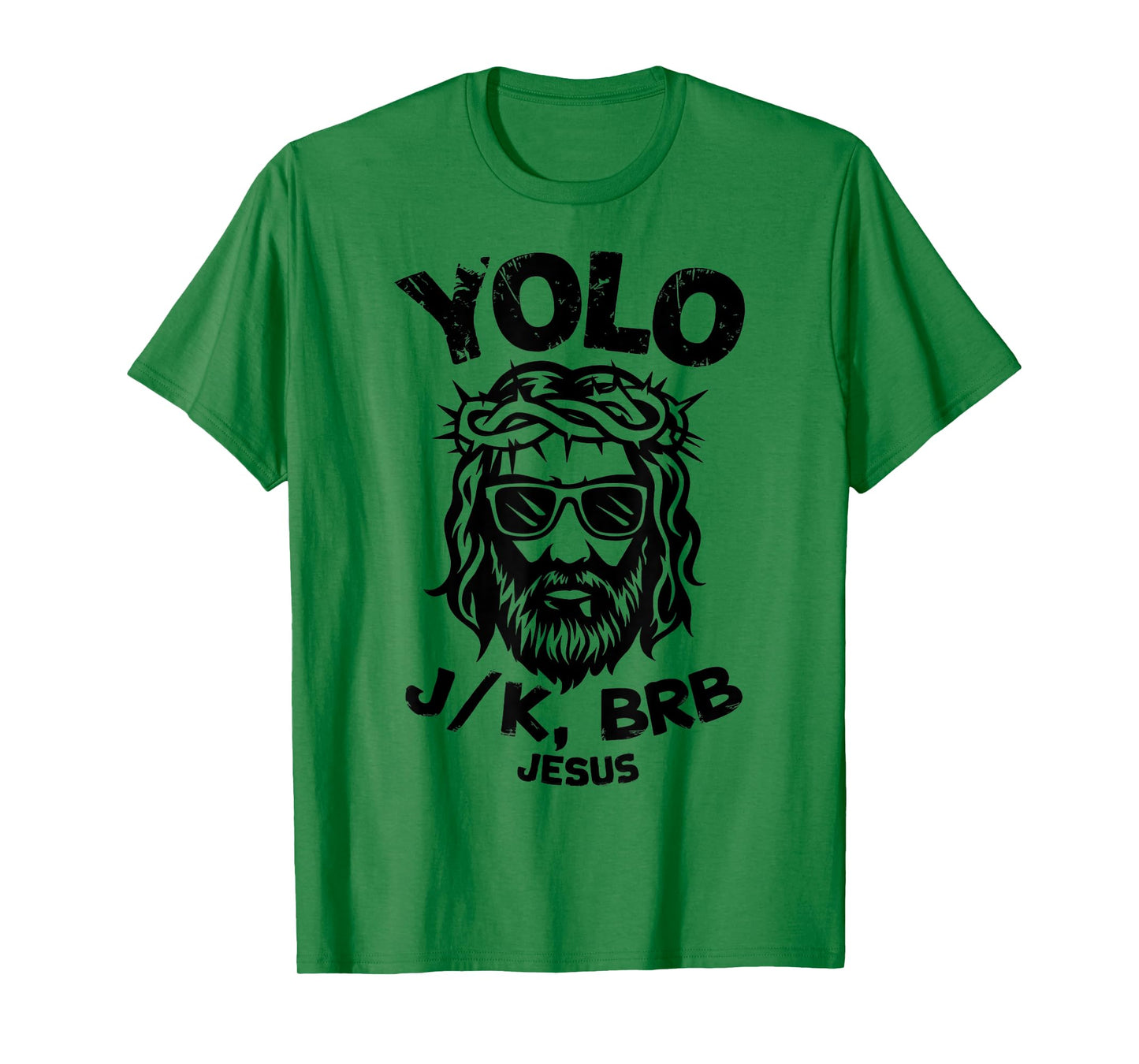 Happy Easter Yolo JK Brb Jesus Christian Men Women Kids T-Shirt