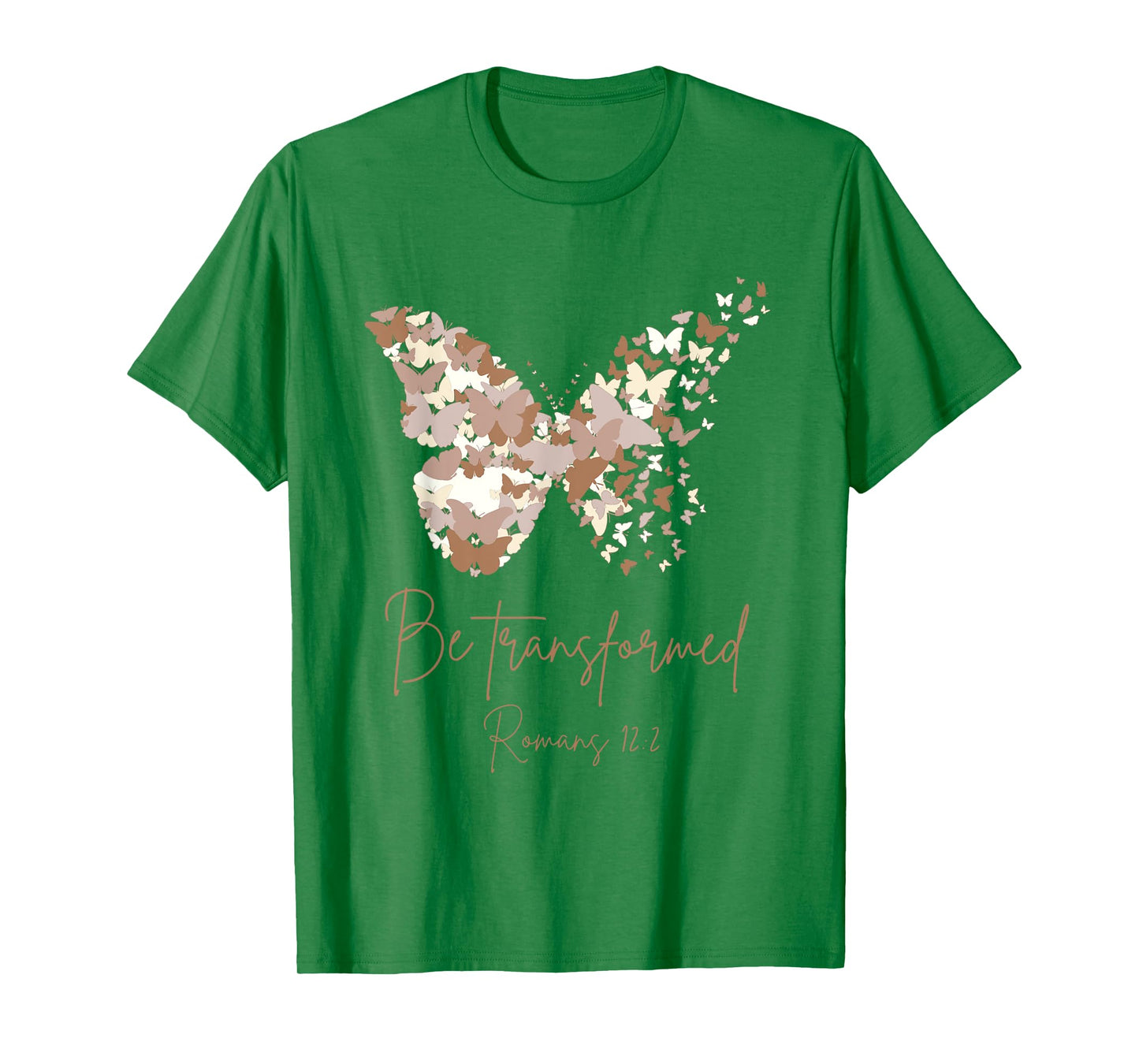 Be Transformed Romans 12:2 Butterfly Christian Bible Cute T-Shirt