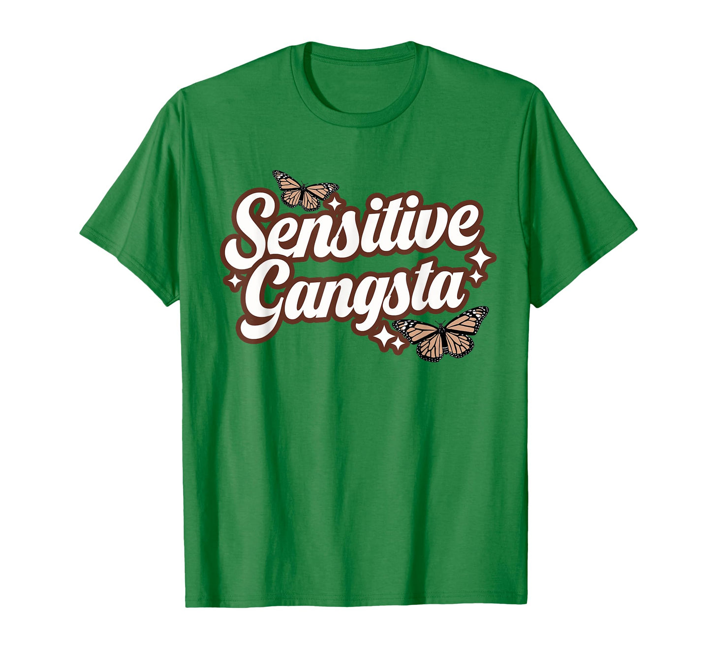 Funny Sensitive Gangsta Butterfly Lifestyle Culture T-Shirt