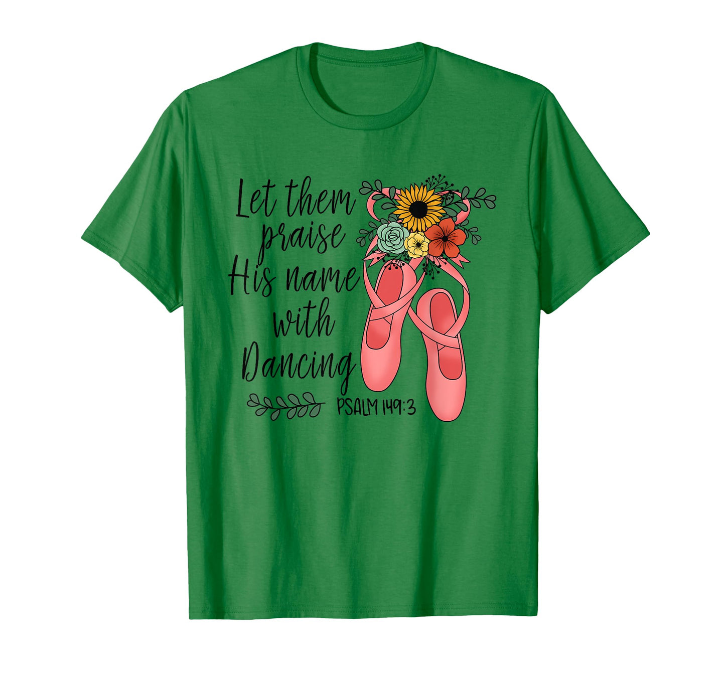 Floral Christian Dance Dancing Ballet - Ballerina For Girls T-Shirt