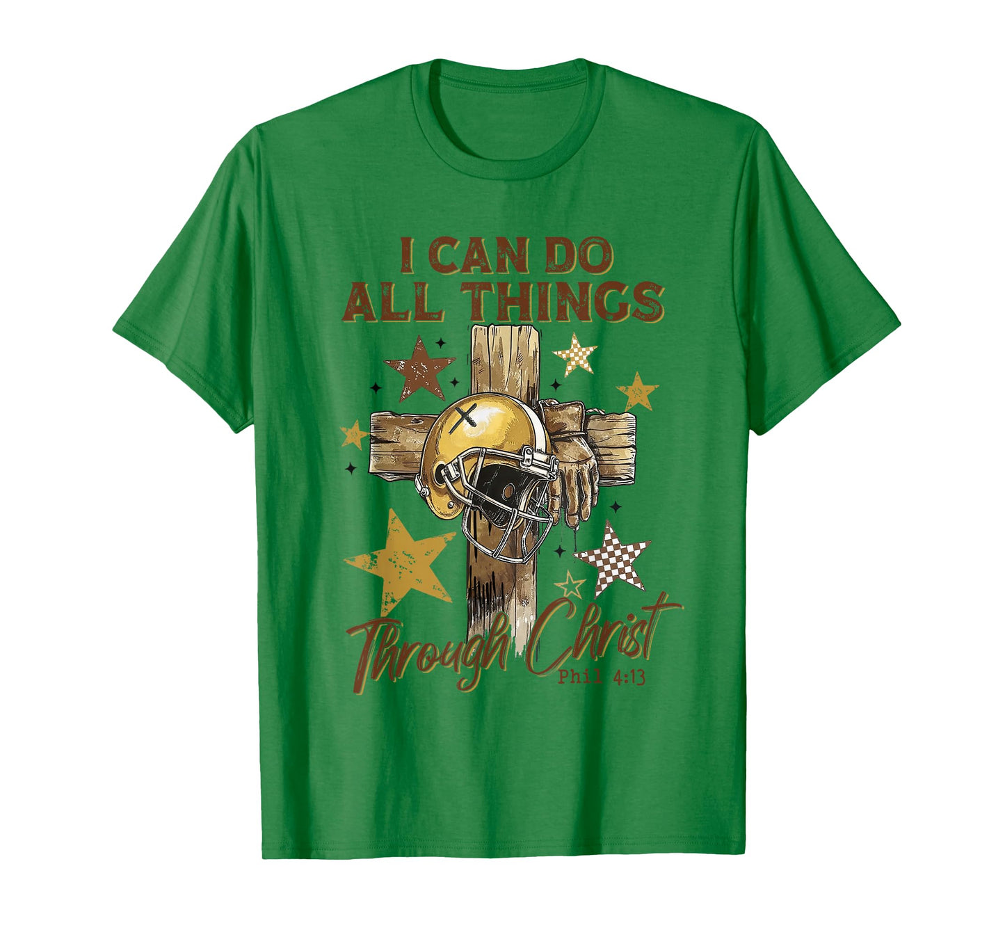 I Can Do All Things Through Christ Game Day Football Season T-Shirt