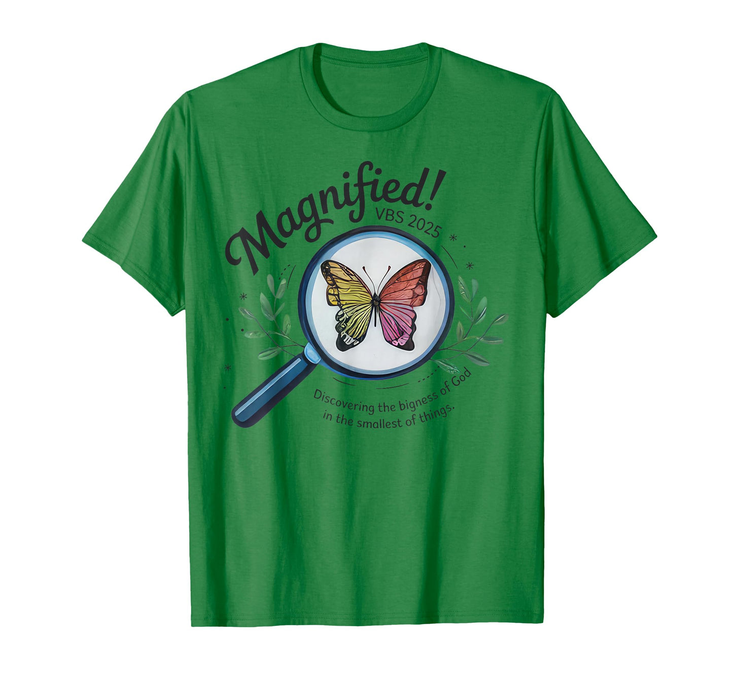 Magnified VBS 2025 Butterfly Discovering The Bigness Of God T-Shirt