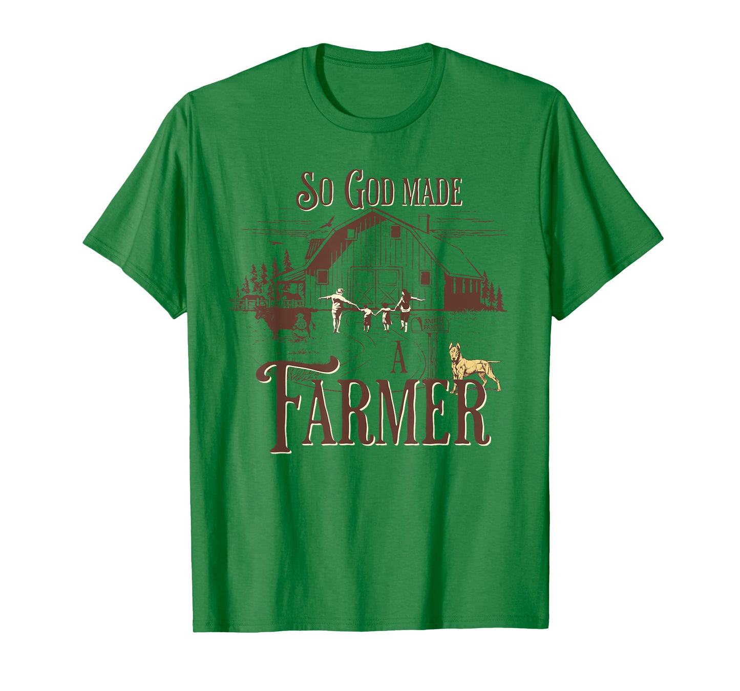 So God Made a Farmer Prayer Design for Country Lovers T-Shirt