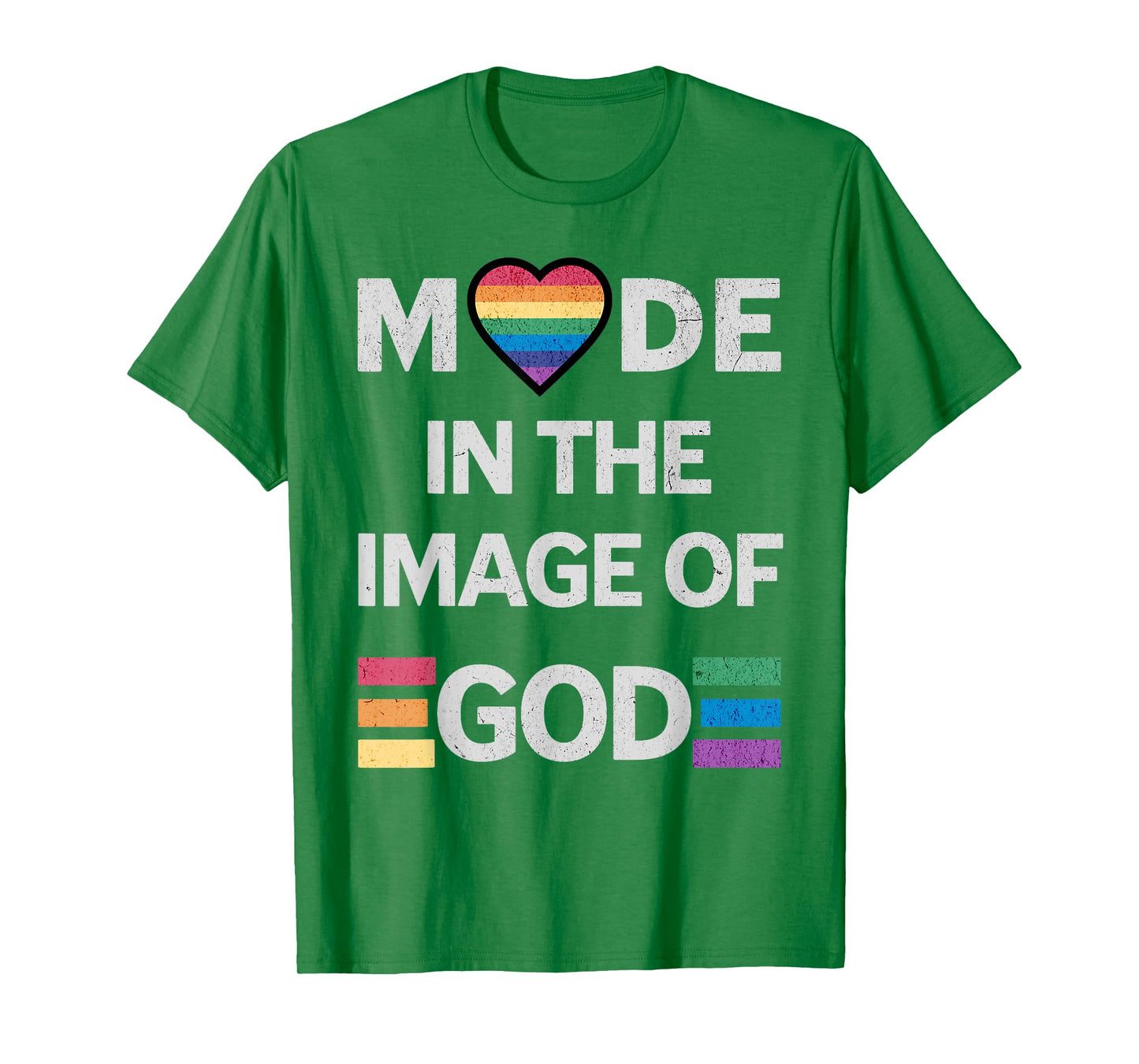 Made in the Image of God LGBT Love Christian Women Men T-Shirt