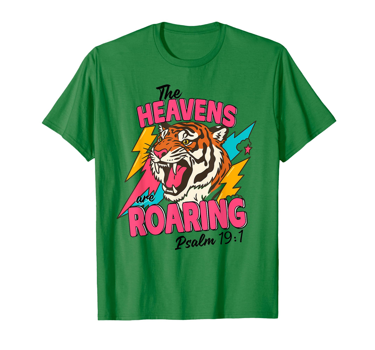 The Heavens Are Roaring Psalm 19 1 Bible Verse Boho Women T-Shirt