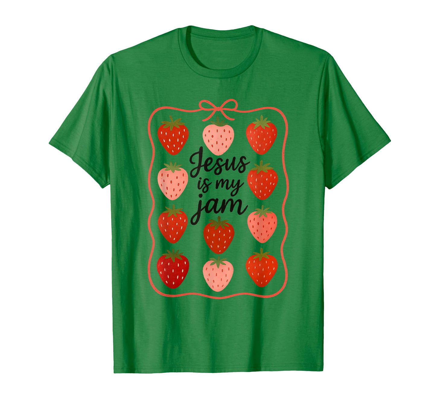 Jesus Is My Jam Cute Strawberry Faith T-Shirt