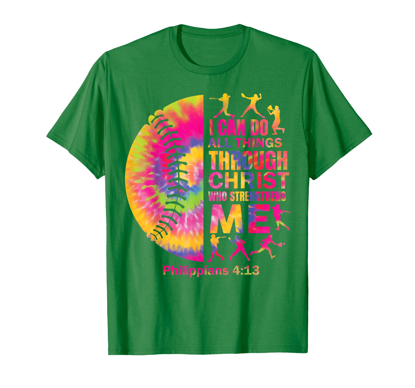 Baseball t Shirt Women Girls Teen Christian Christ Tie Dye T-Shirt