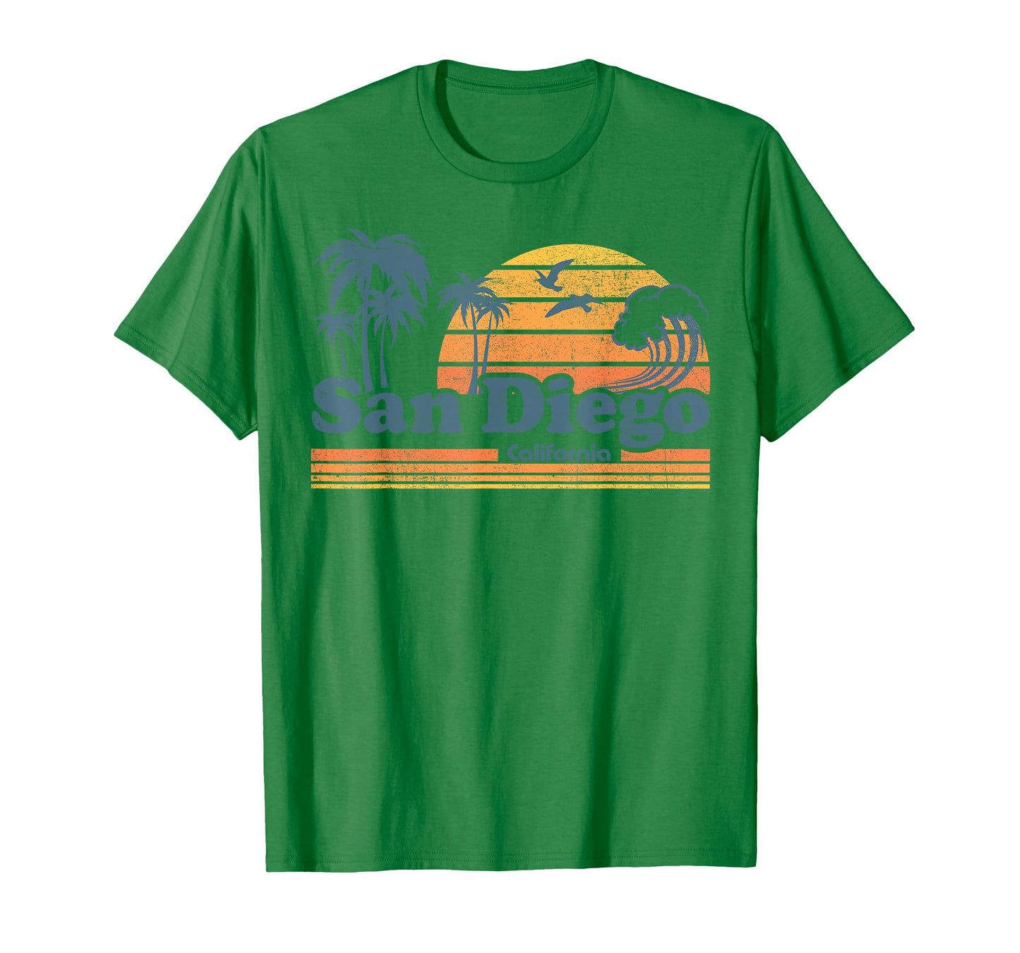 San Diego California Beach Vacation Cute Vintage Cali Retro T-Shirt for Men Women Girls Kids