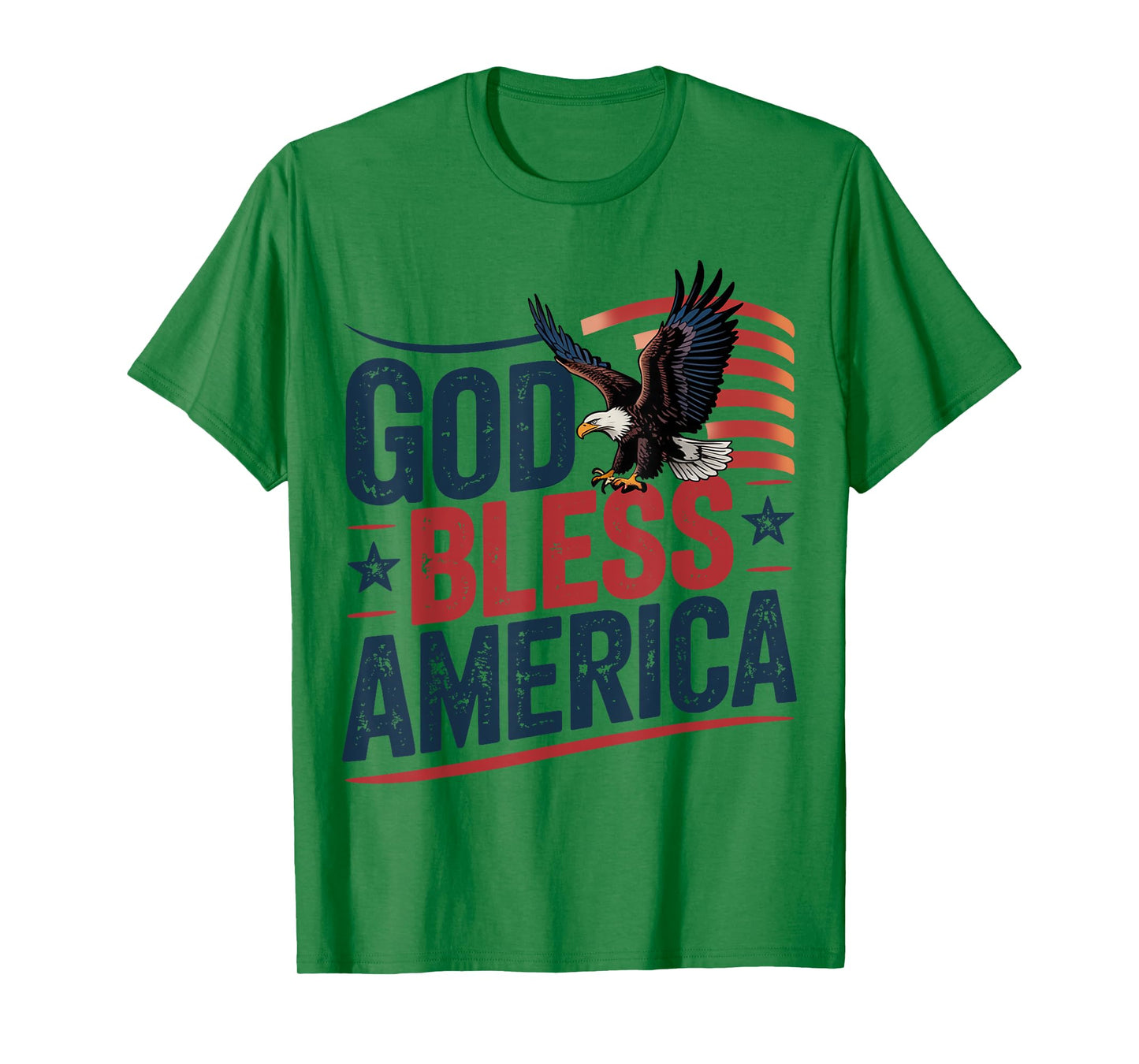 God Bless America Eagle American Flag Patriotic 4th of July T-Shirt