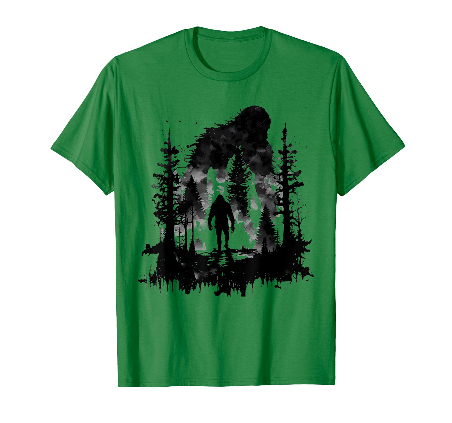 Bigfoot Sasquatch In The Forest For Men Women Kids T-Shirt