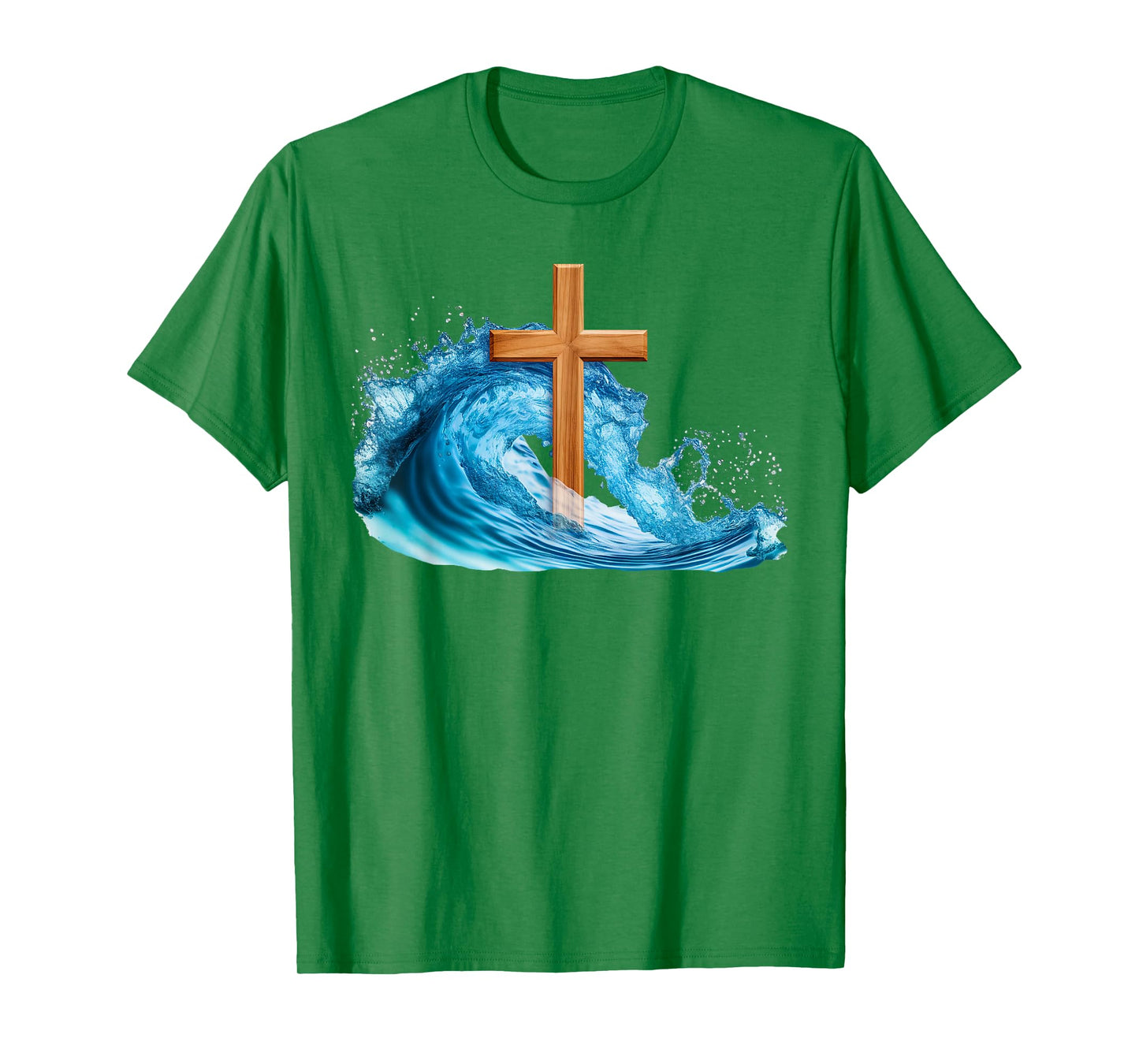Water Baptism Christian Faith Cross of Jesus Christ – White T-Shirt