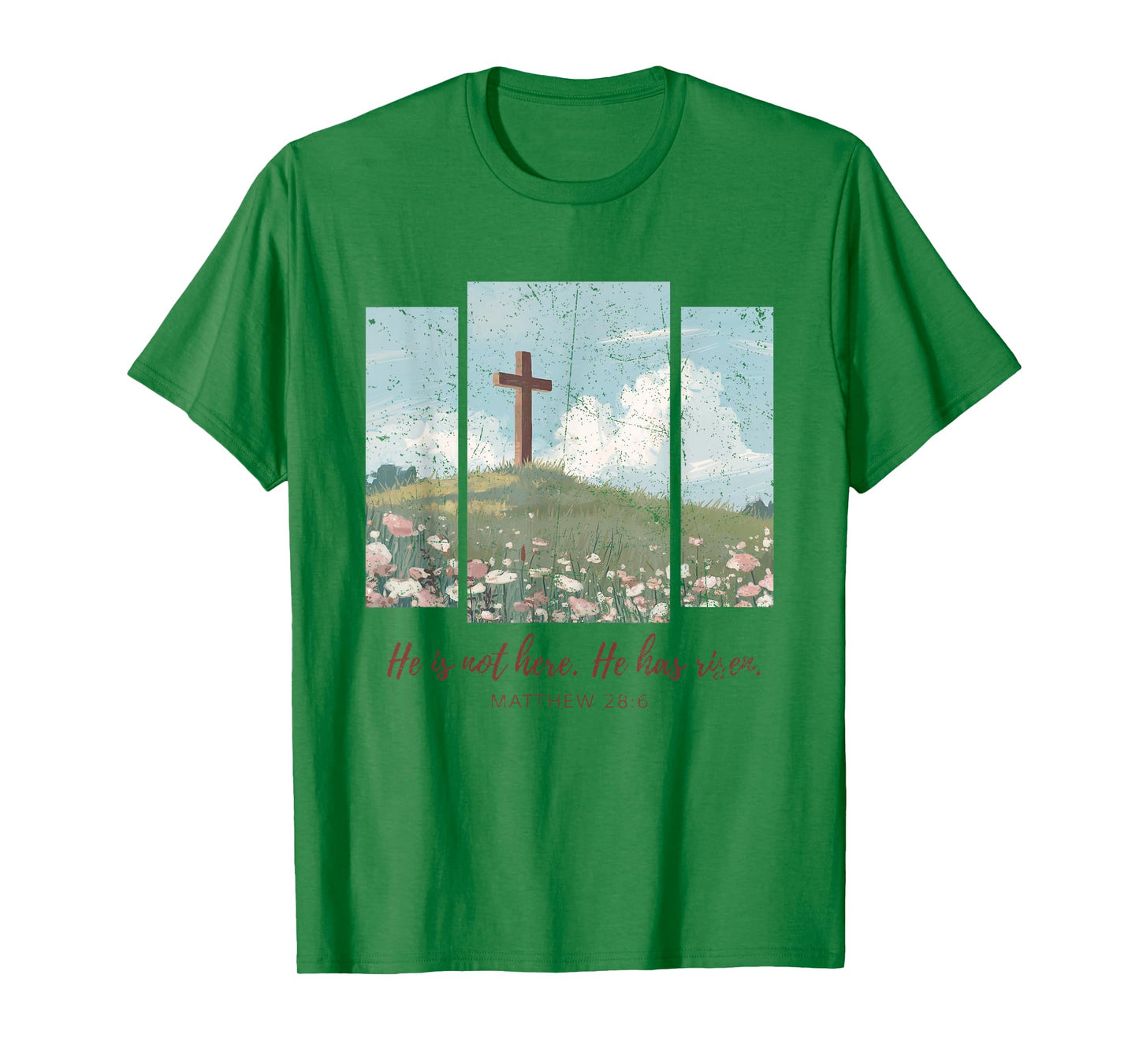 He Is Not Here He Has Risen Just As He Said Easter Christian T-Shirt