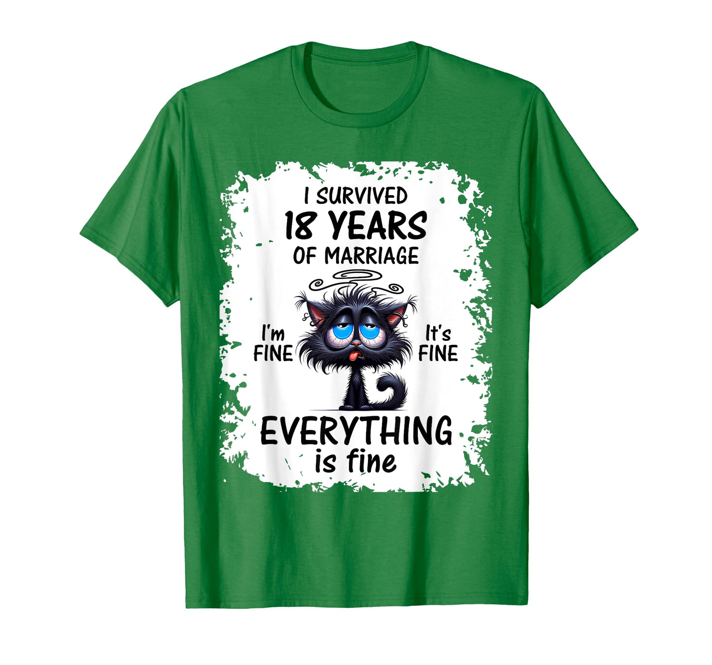 Porcelain Wedding I Survived 18 Years Of Marriage T-Shirt