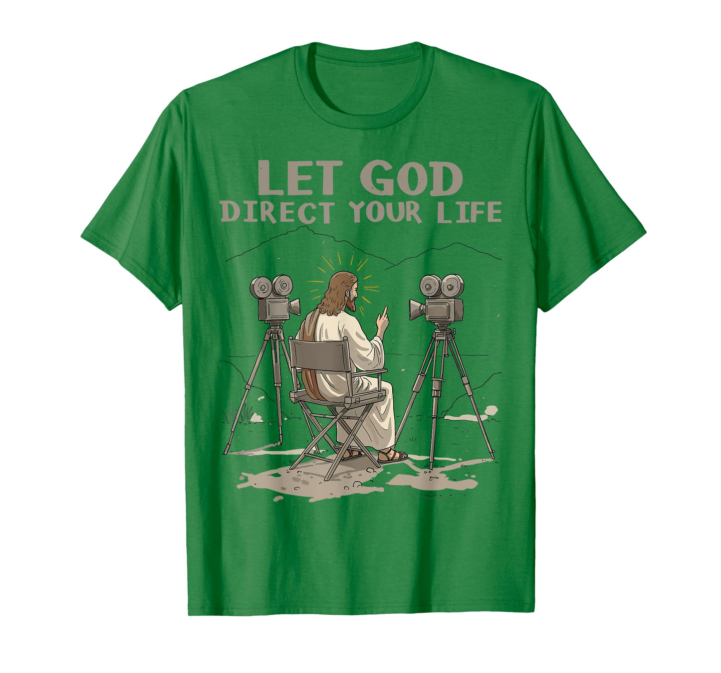 Let God Direct Your Life Christian Men Women Faith Based T-Shirt