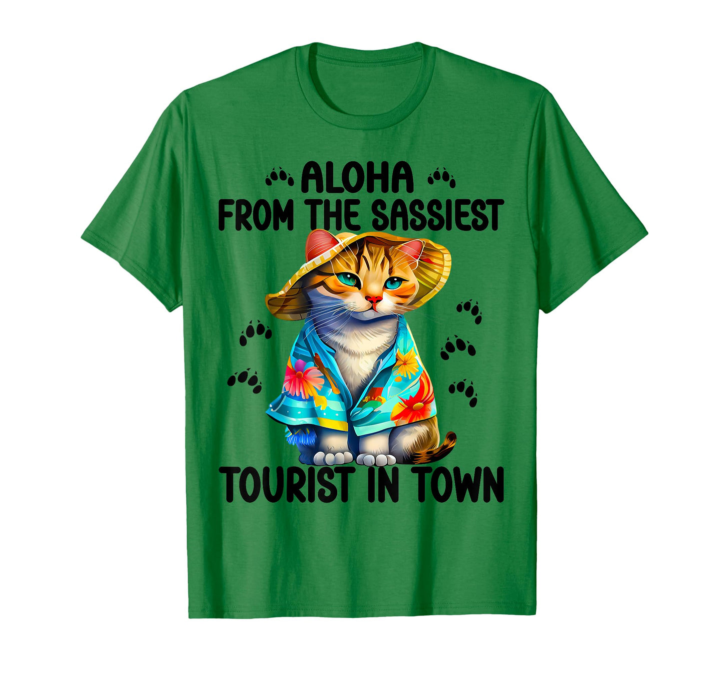 Aloha from the sassiest tourist in town.Funny Summer cats T-Shirt