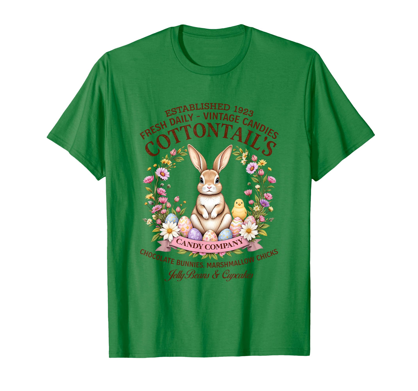 Cottontail’s Candy Vintage Easter Bunny Easter Day Costume T-Shirt