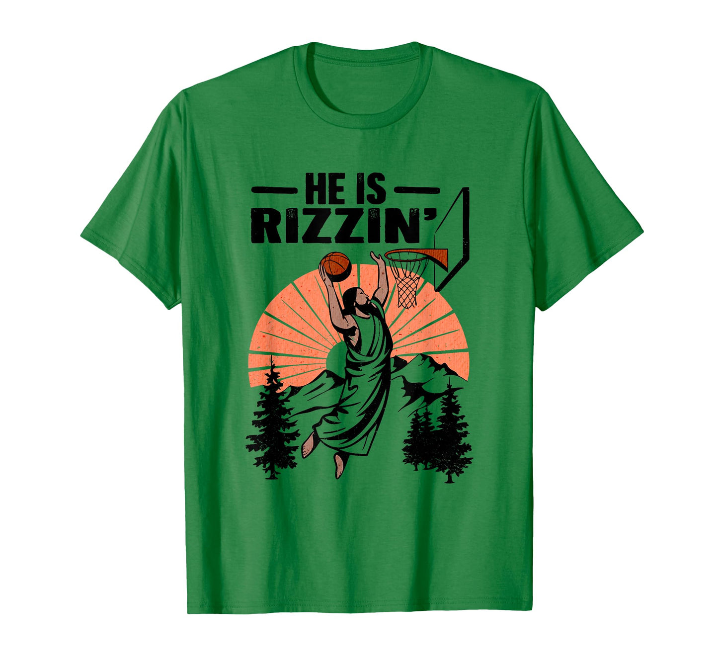 He is Rizzin Jesus Playing Football Game Day Sports Rizz T-Shirt
