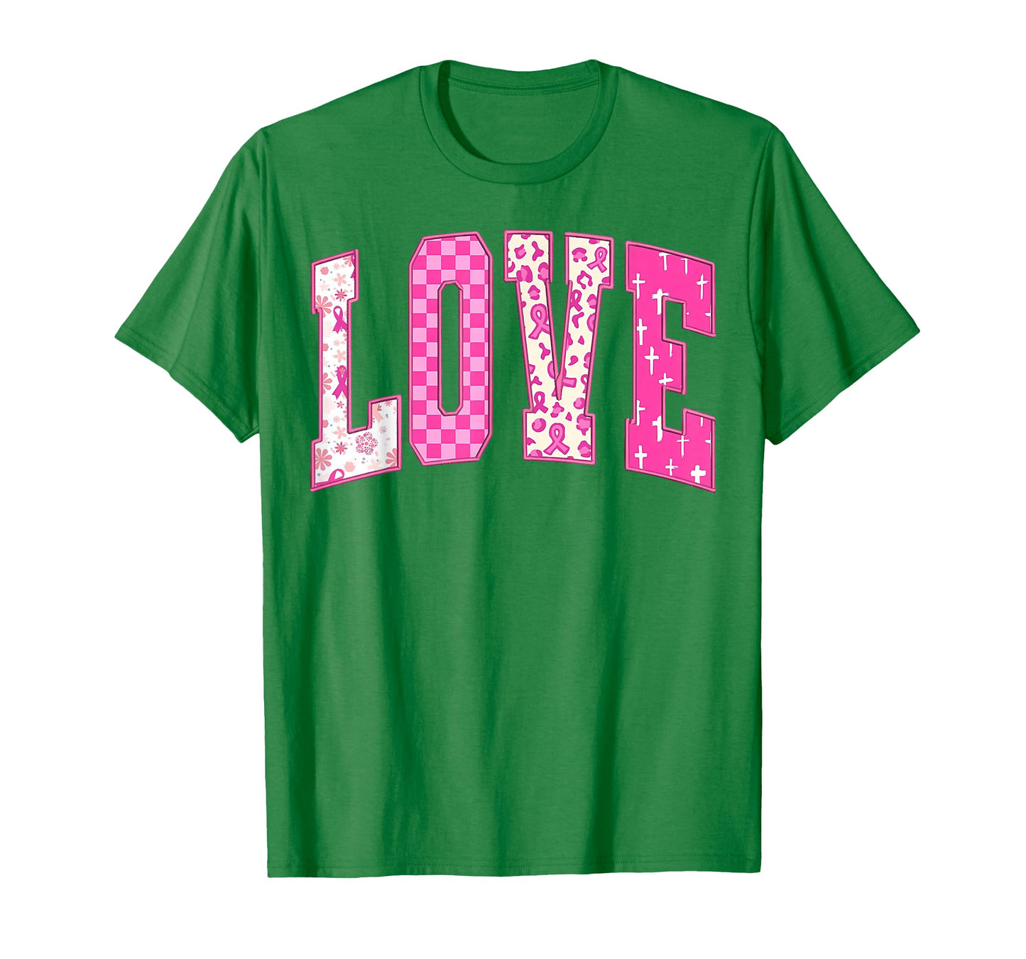 Breast Cancer Christian Fight Hope Faith Love Matching Group T-Shirt