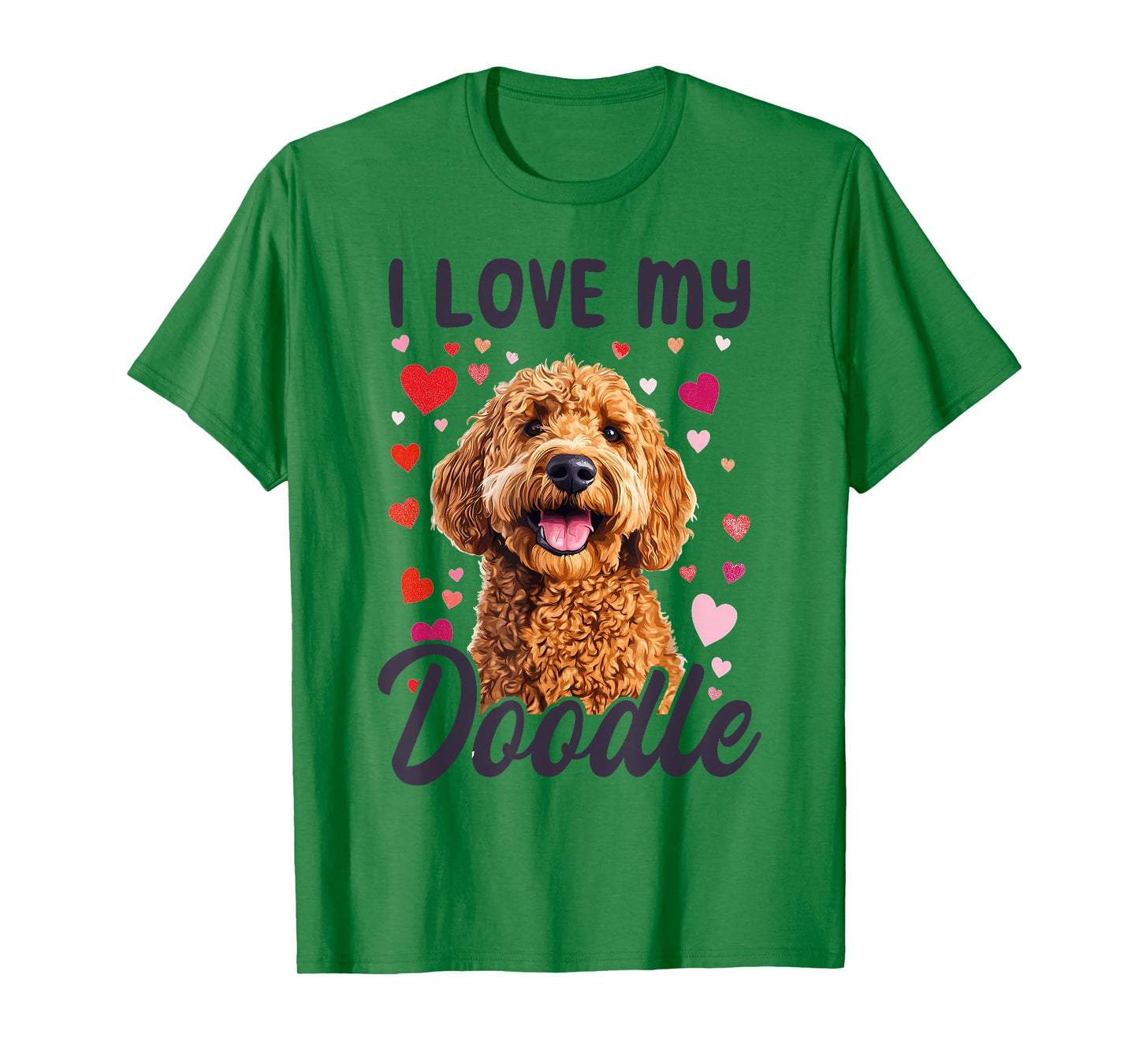 Goldendoodle Dog Breed I Love My Doodle Men Women Kids T-Shirt
