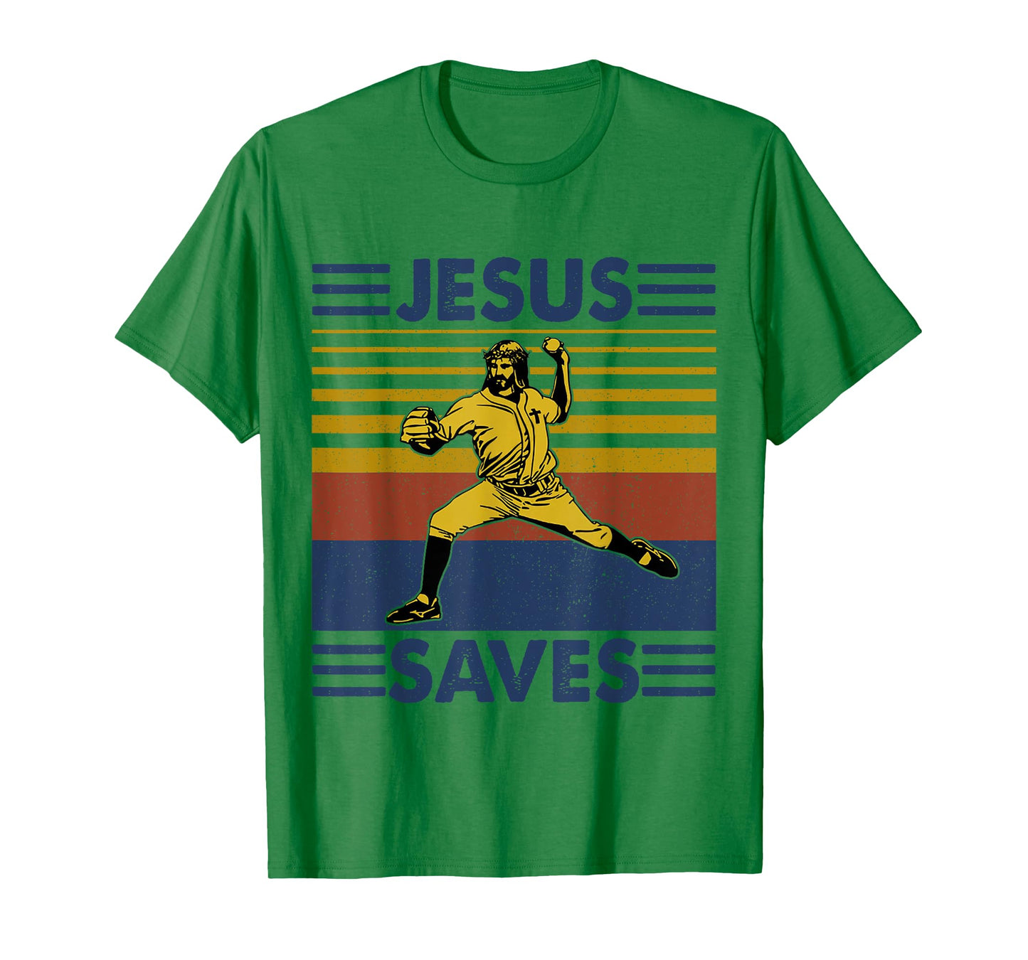 Jesus Save Funny Jesus Playing Baseball T-Shirt