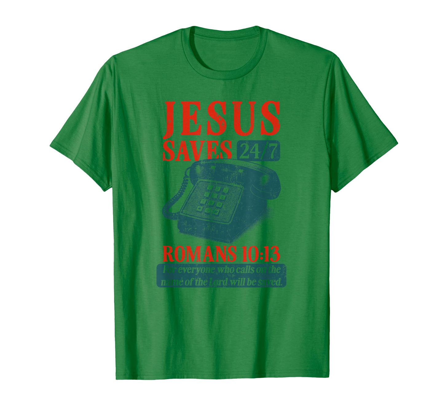 Retro Christian Jesus Saves Faith Quote Religious Believer T-Shirt
