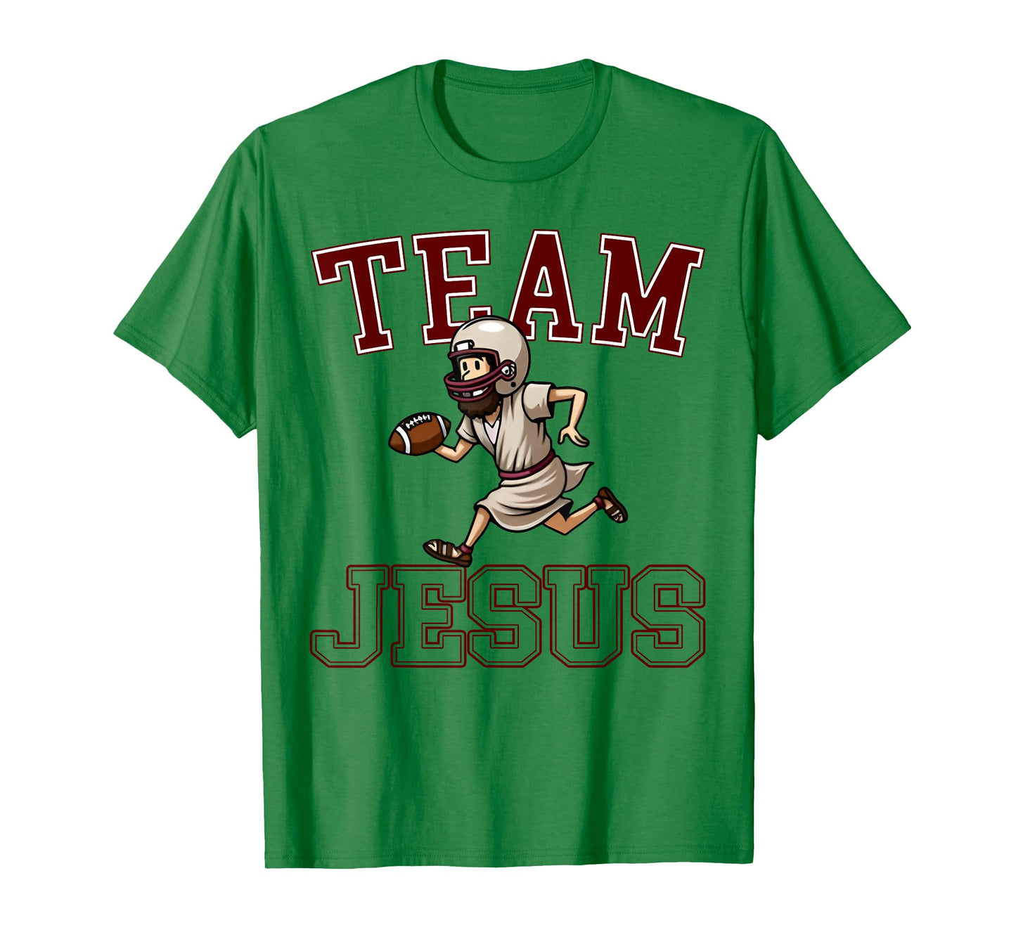 Football Team Jesus Christian Faith Bible Game Day Sports T-Shirt