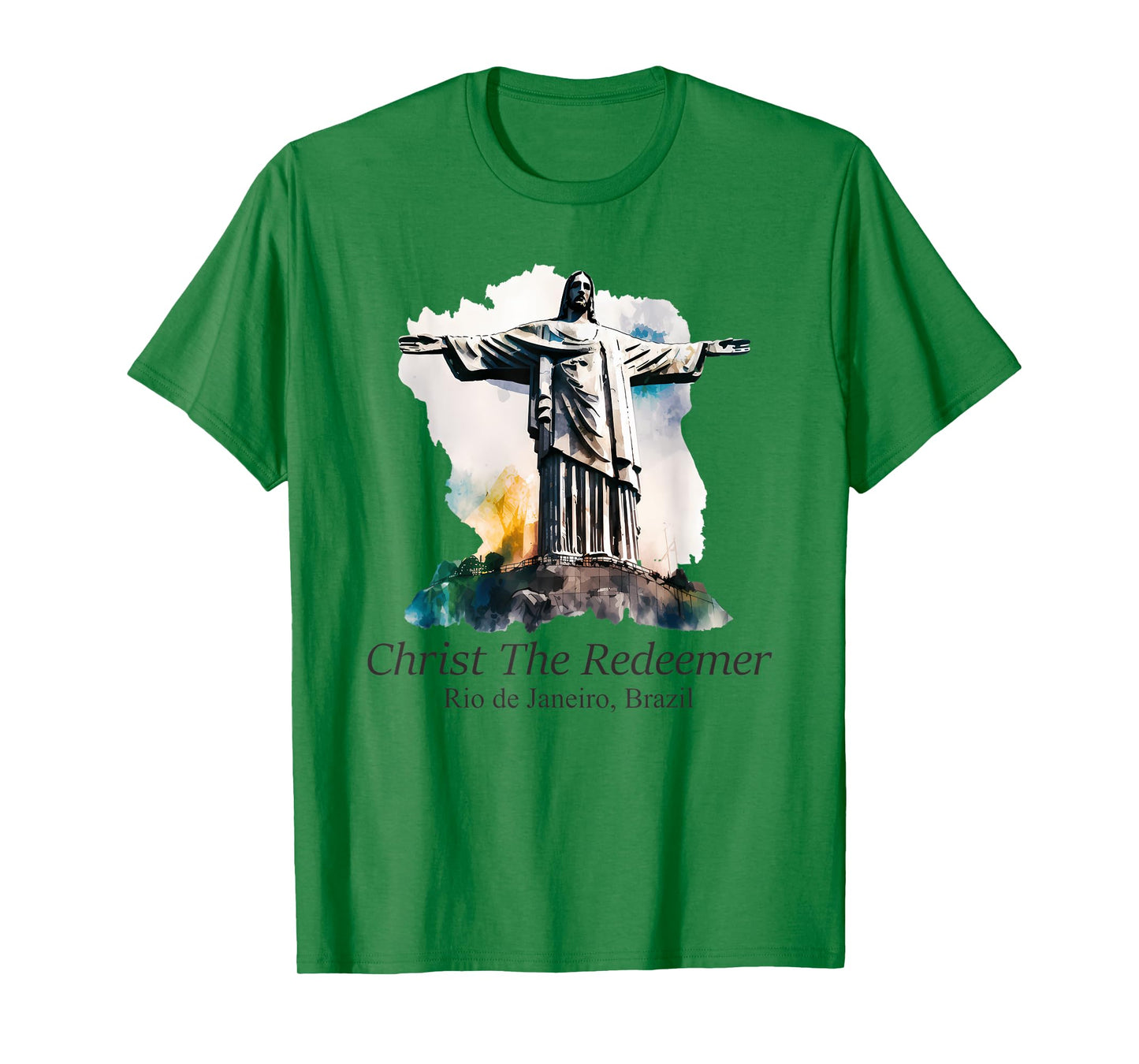 Funny Jesus Christ The Redeemer Travel Destination Graphic T-Shirt