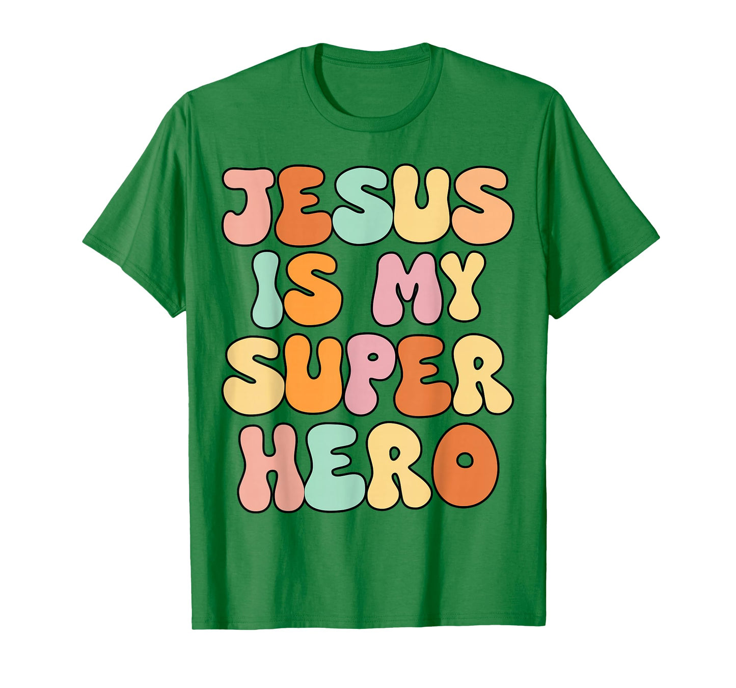 Girls Jesus is My Superhero Christian Sister God Toddler Kid T-Shirt