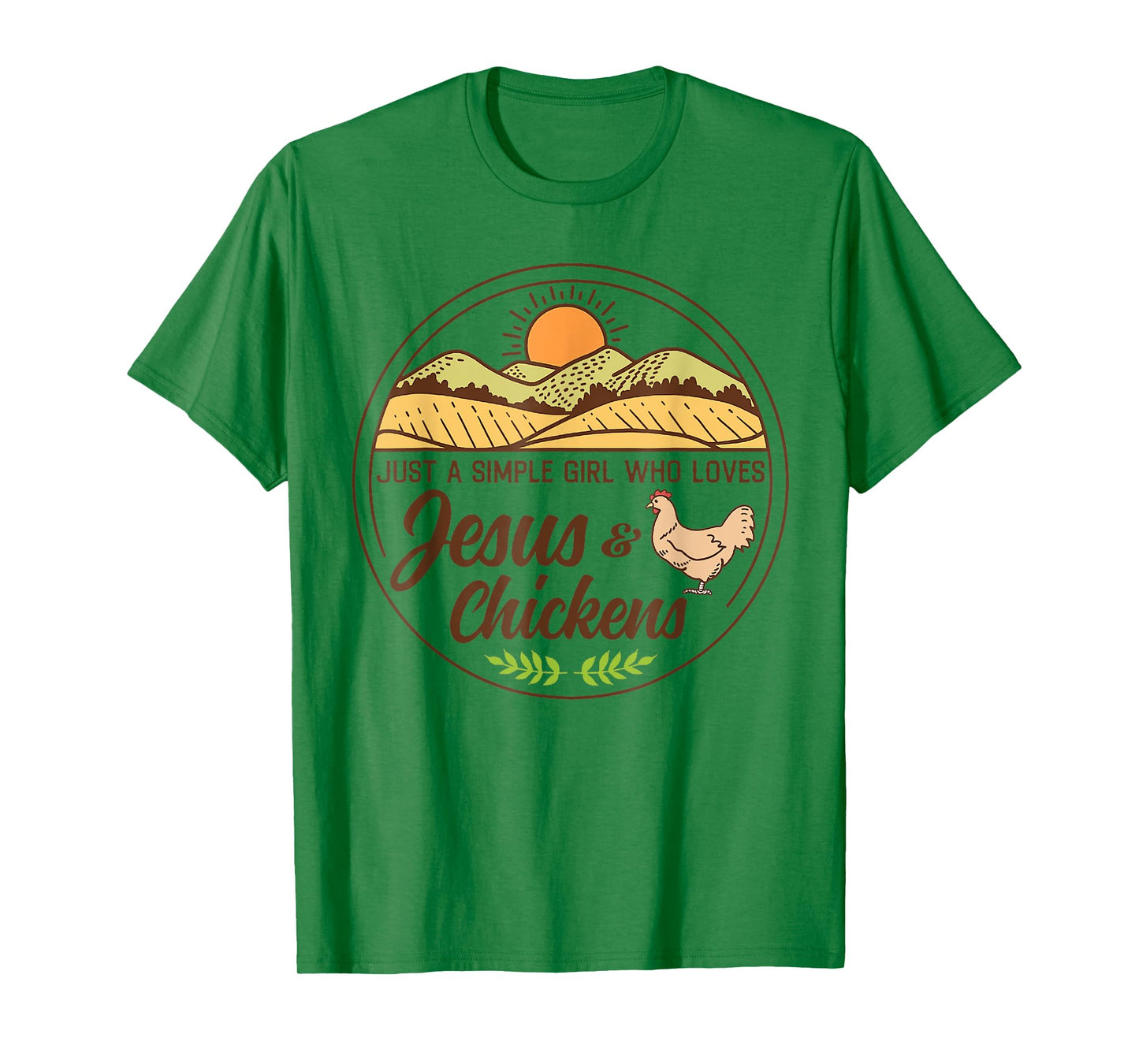 Just A Simple Girl Who Love Chicken Raising & Jesus Praising T-Shirt