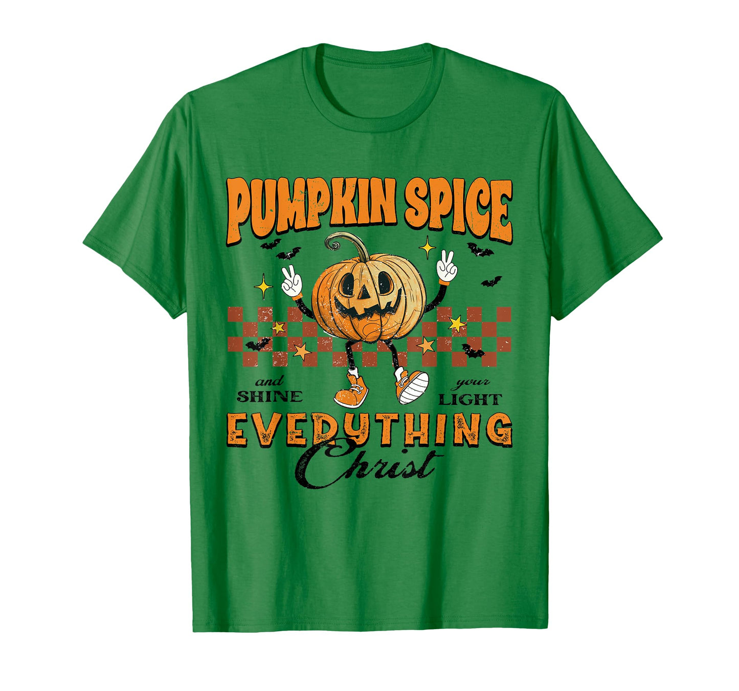 Pumpkin Spice And Everything Christ Jesus Fall Halloween T-Shirt