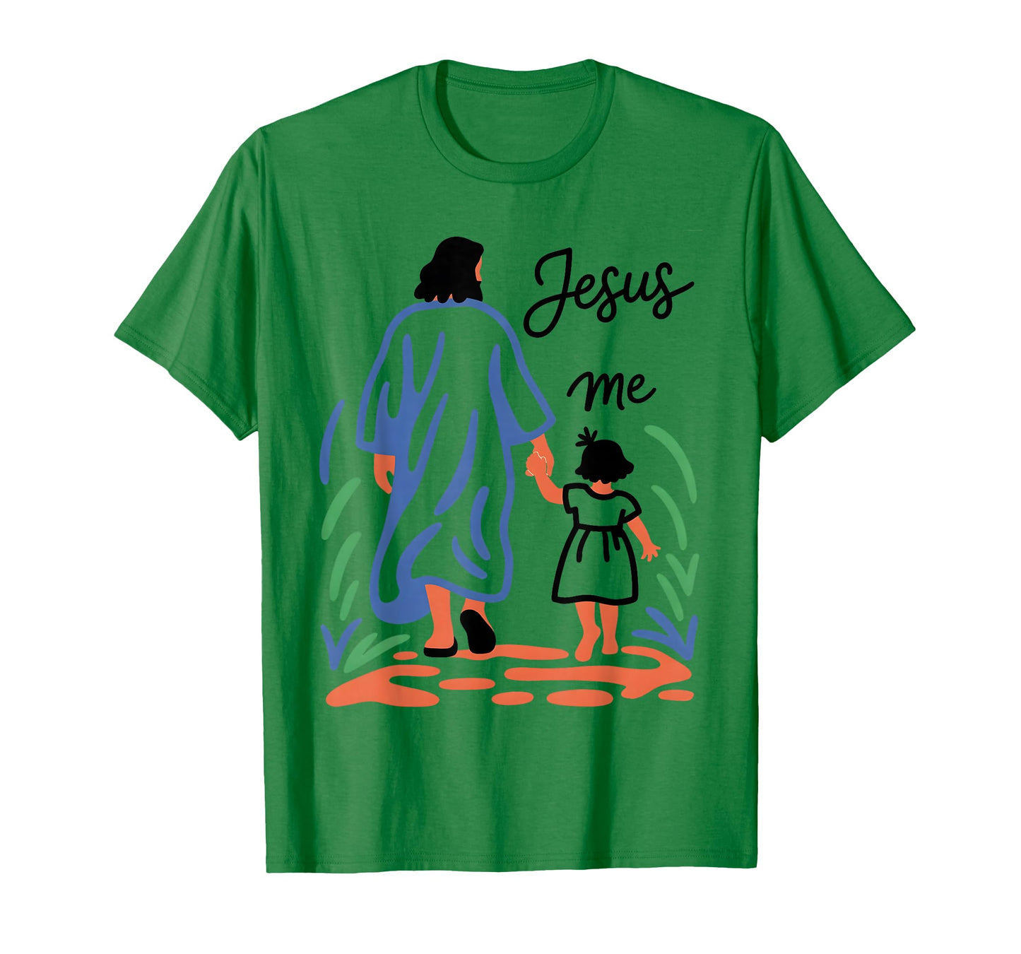 Faith Walk with Jesus Guidance Love Spiritual Design T-Shirt