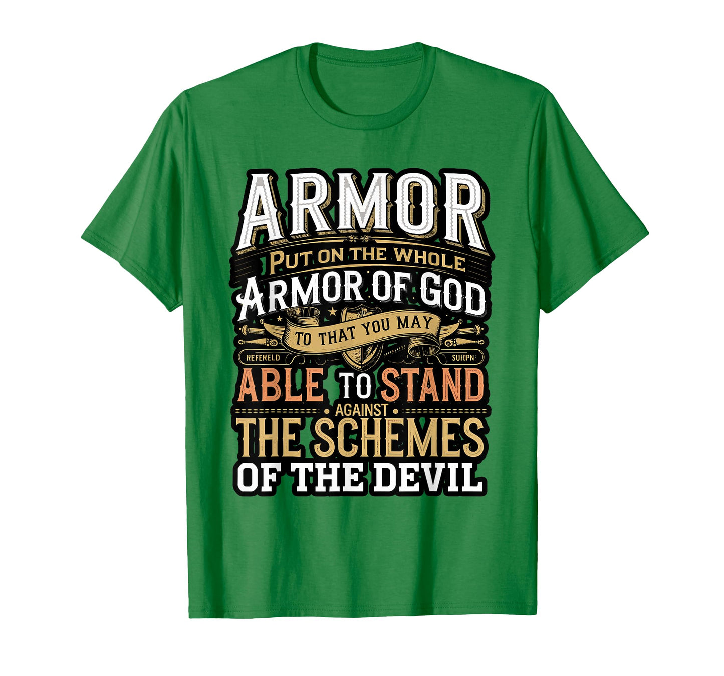 Armor of God Ephesians 6:17 Bible Verse Christian T-Shirt