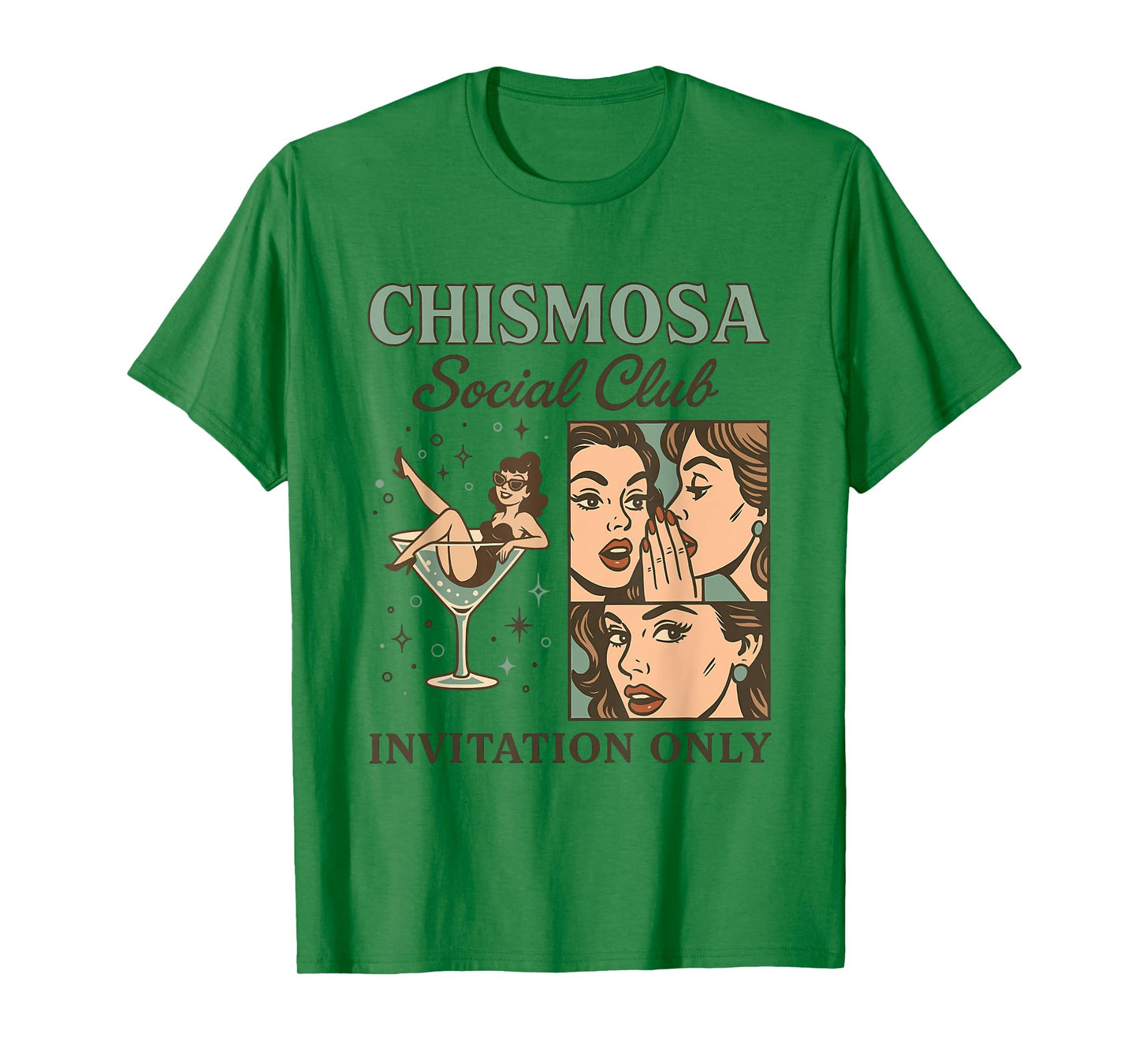 Chismosa Social Club By Invitation Only Design T-Shirt