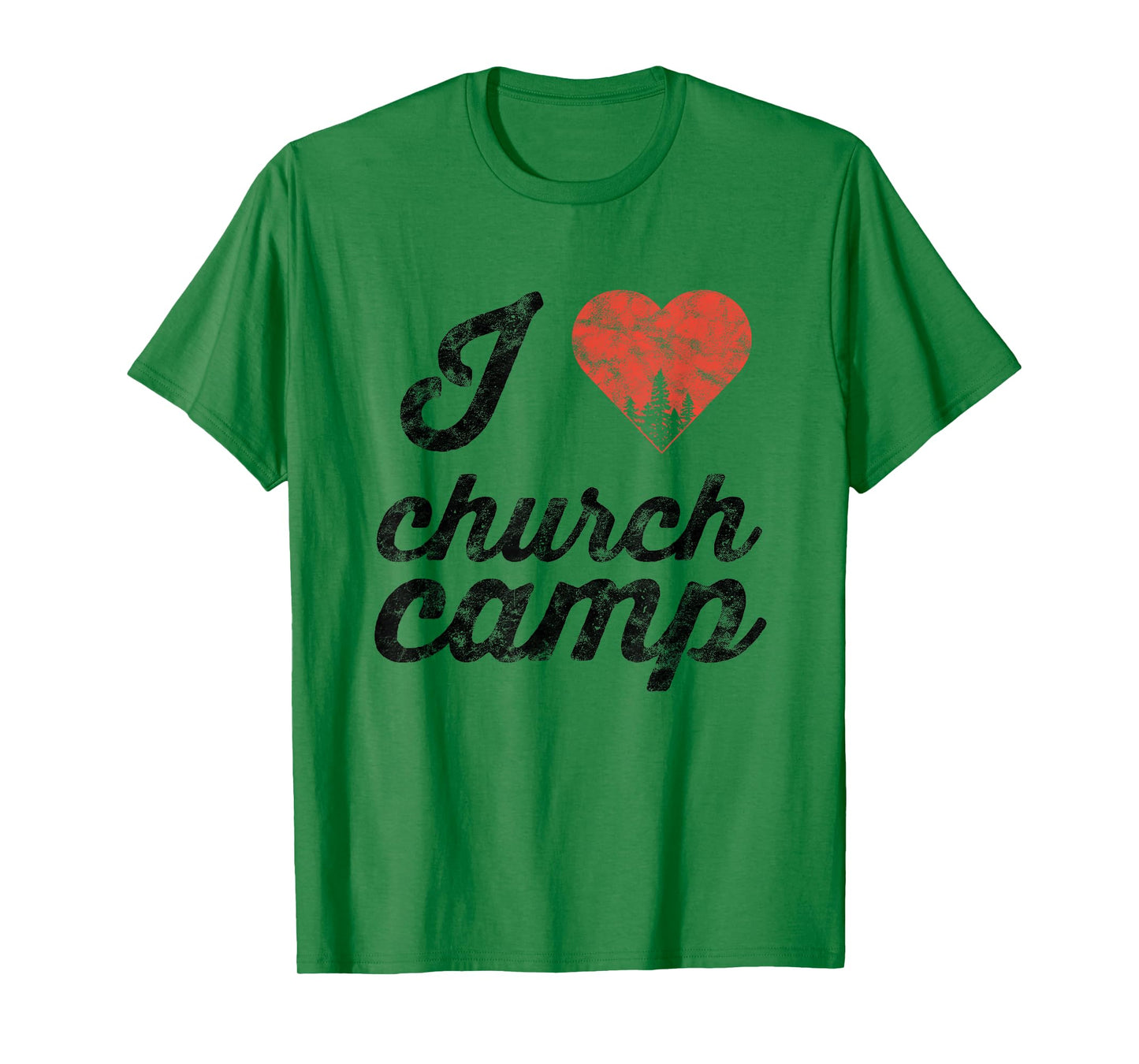 I Love Church Camp Heart Jesus Believer T-Shirt
