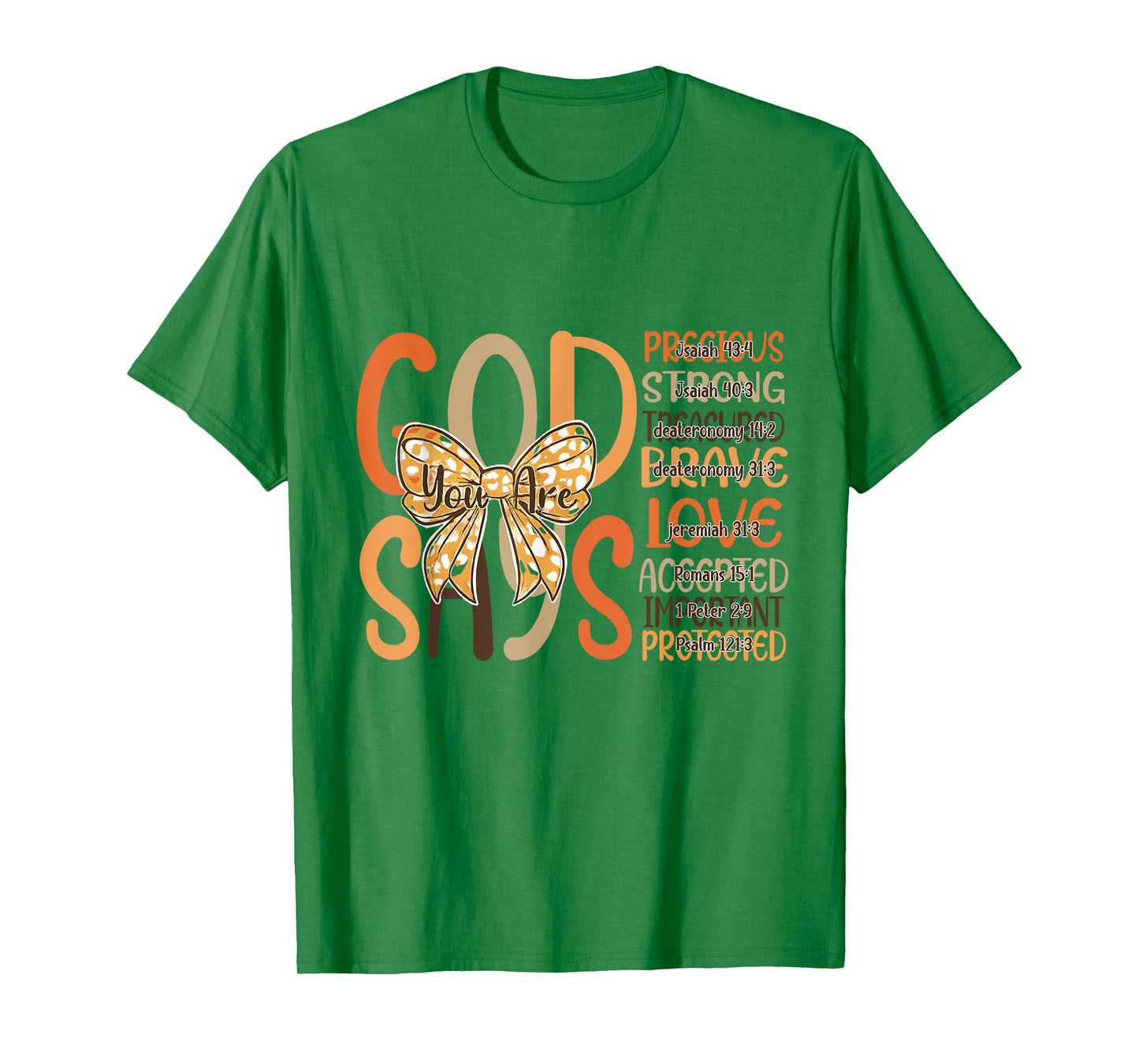 God Says You Are Autumn Fall Jesus Christian Thanksgiving T-Shirt