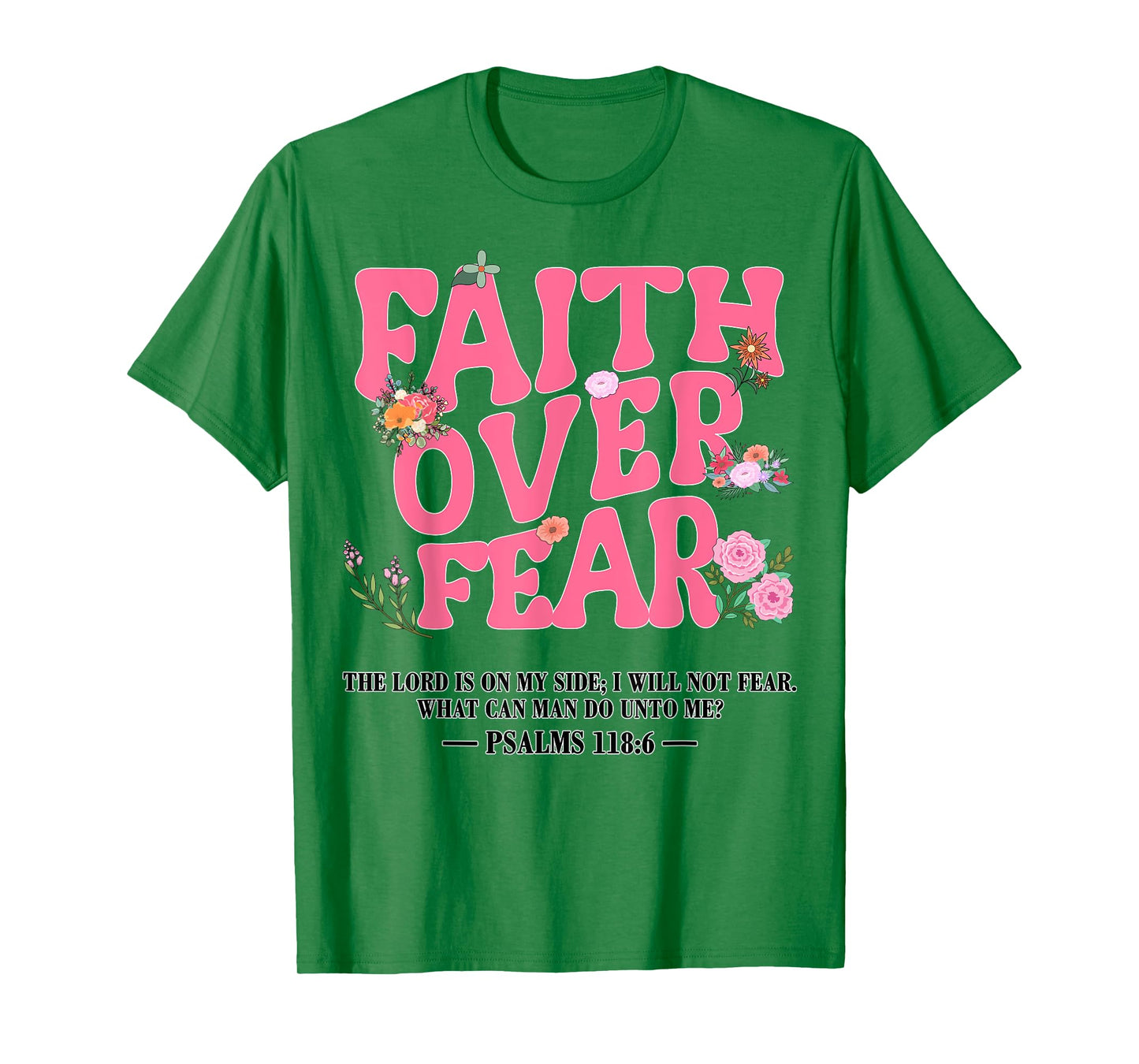 Girl Faith Over Fear Christian Jesus Toddler God Daughter T-Shirt