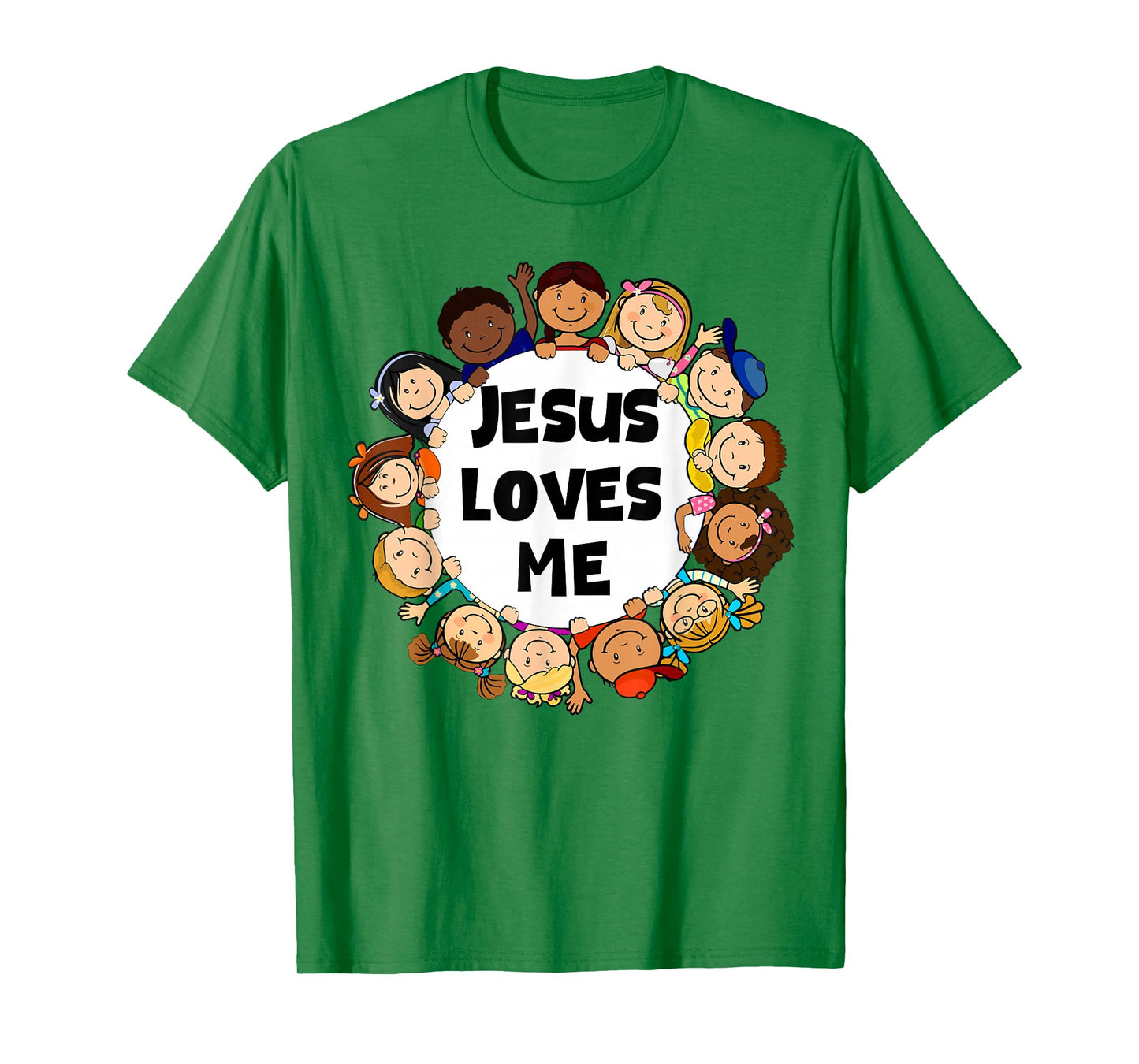 Kids Jesus Loves Me Cute Christian Faith Girl Boy Toddler T-Shirt
