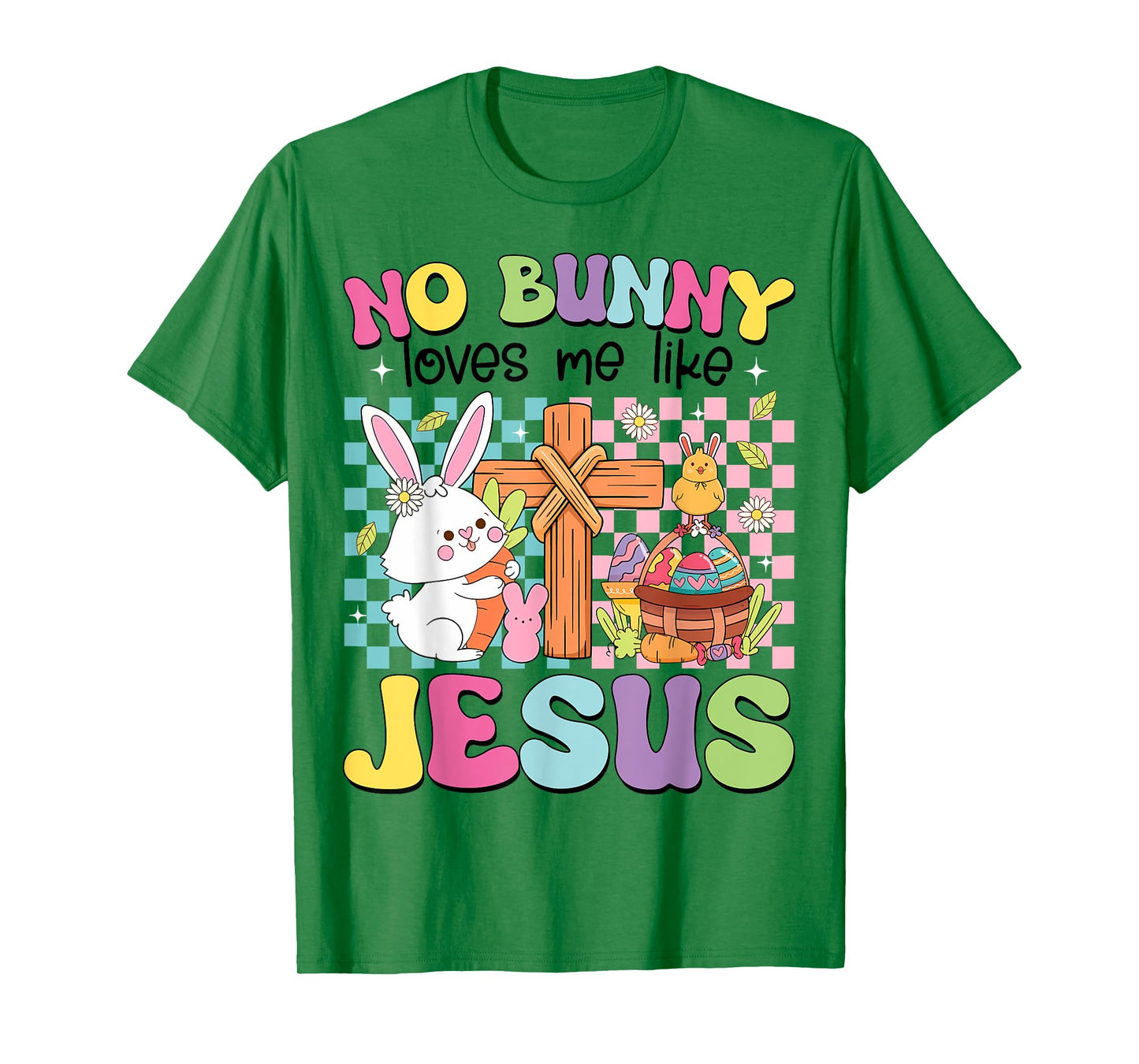 No Bunny Loves Me Like Jesus Kids Easter Christian Religious T-Shirt