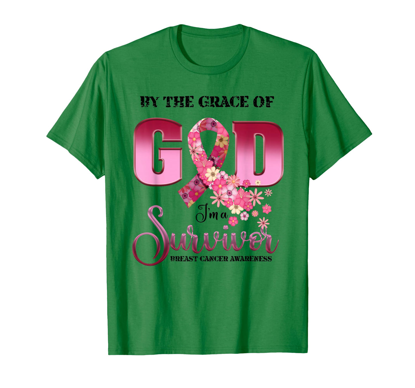 by The Grace of.God I'm A Survivor Breast Cancer Outfit T-Shirt