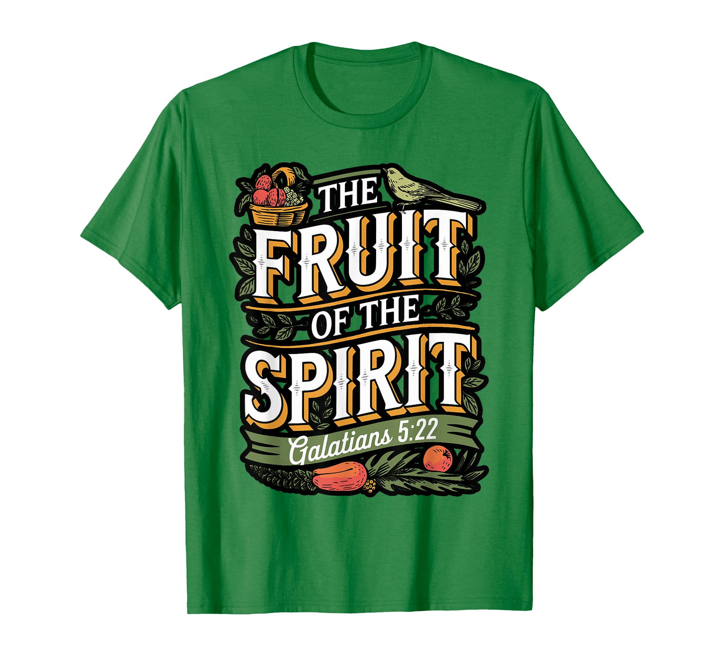 Fruit of The Spirit Bible Verse Design T-Shirt