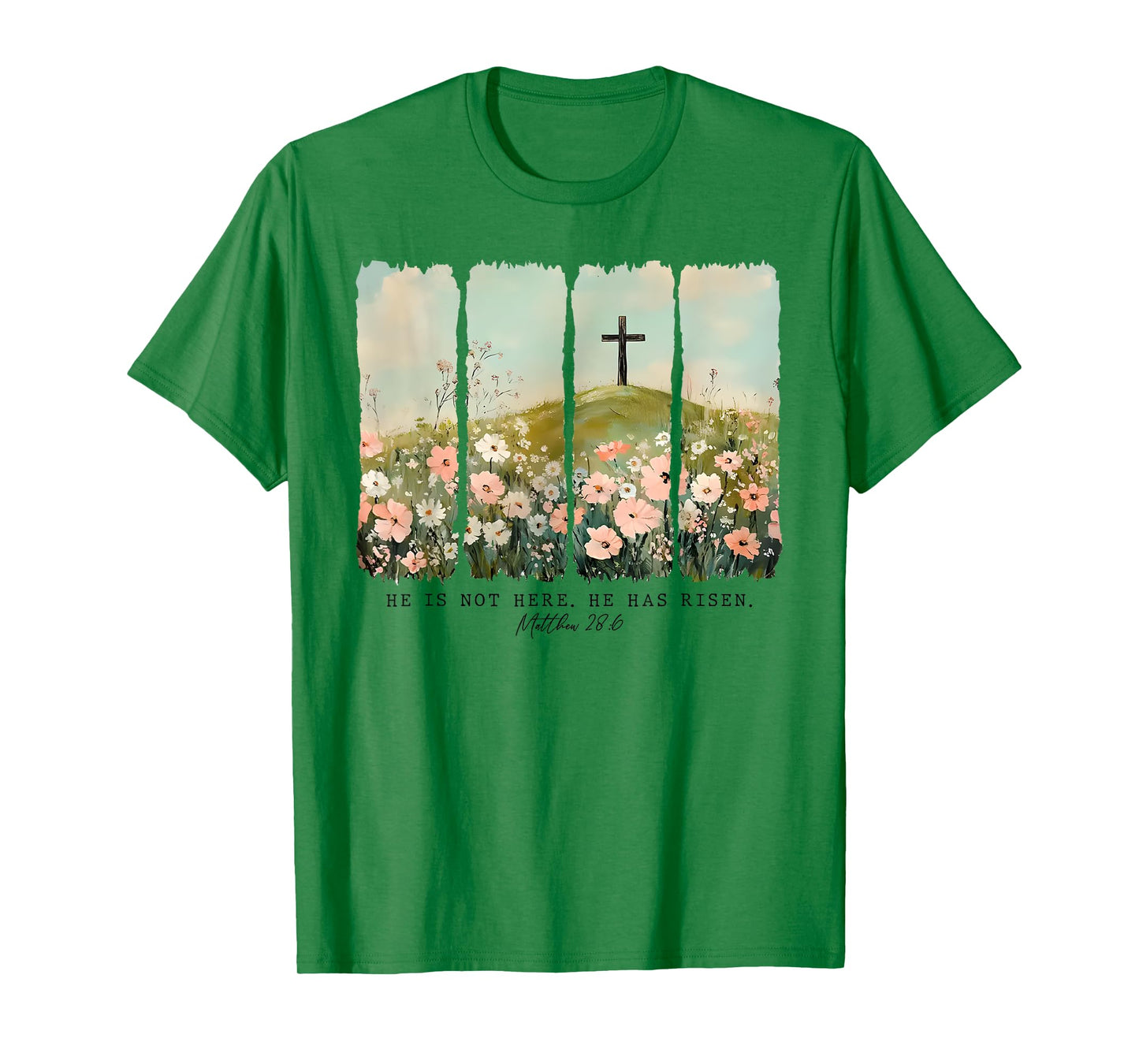 He Is Not Here He Has Risen Just As He Said Easter Christian T-Shirt