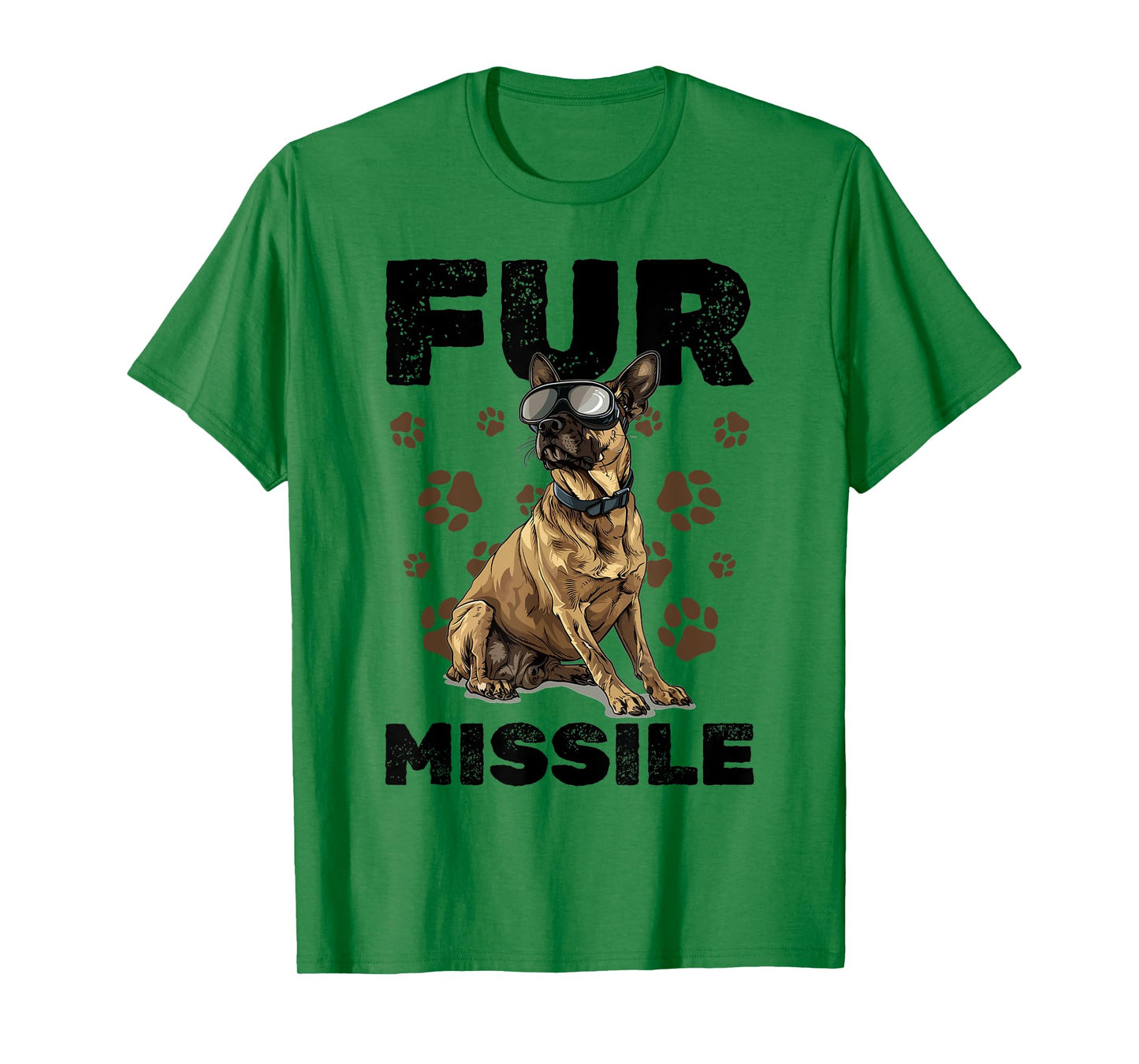 Belgian Malinois Dog Breed Fur Missile Men Women Girls Kids T-Shirt