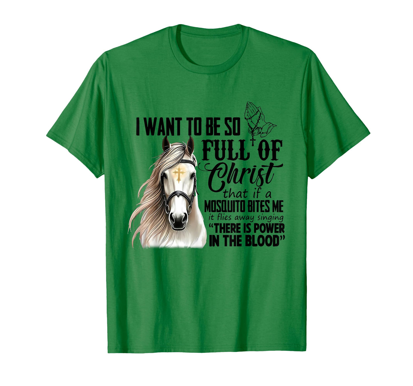 There Is Power In The Blood Tees Gift For Horse Lovers T-Shirt