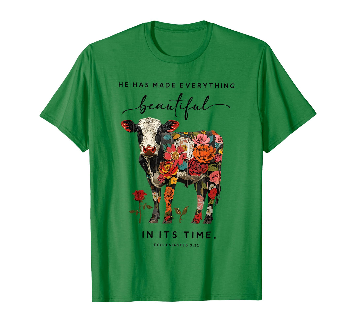 he has made everything beautiful in its time cow T-Shirt
