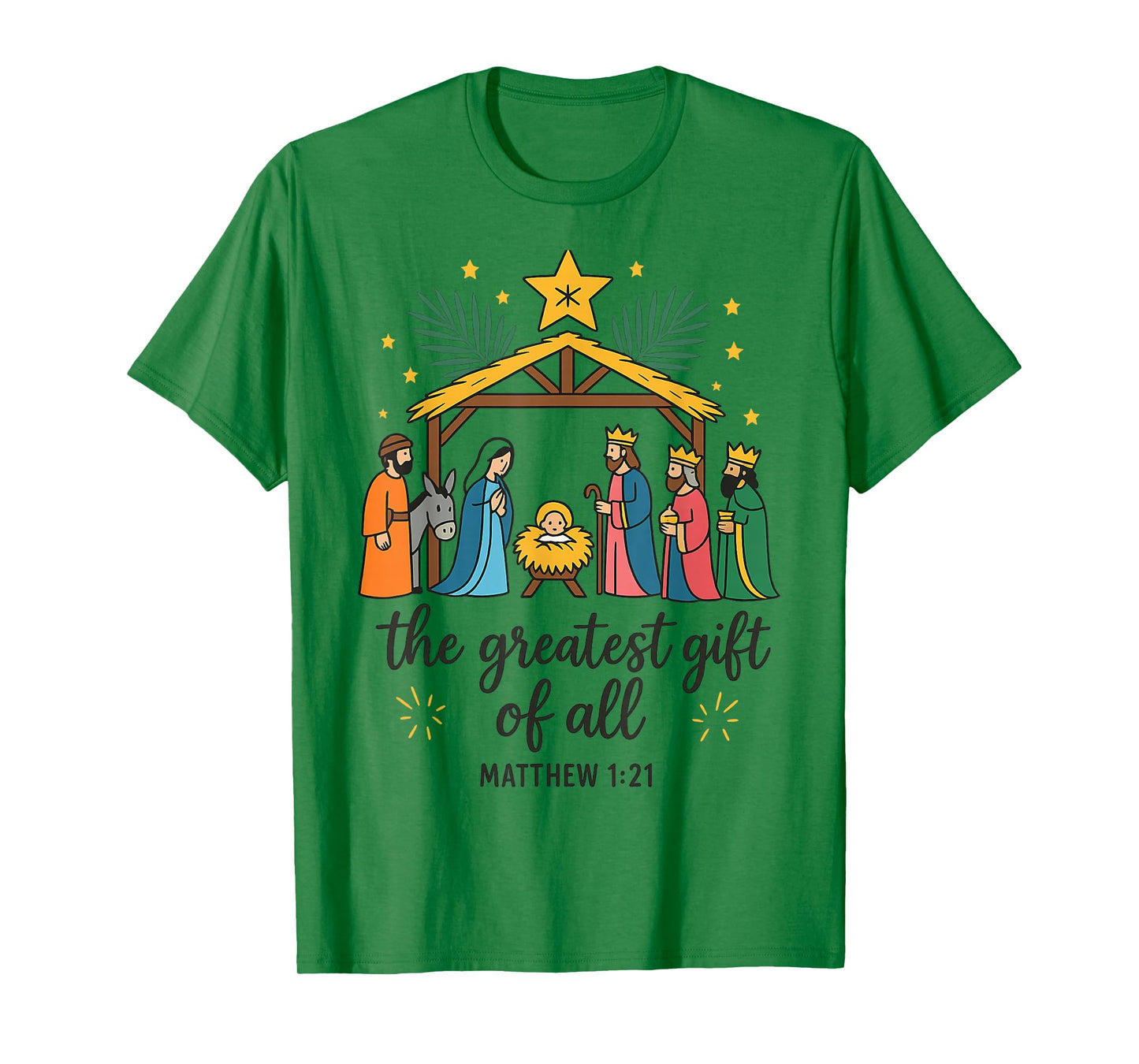 The Greatest Gift for All Christmas Nativity Jesus Christian T-Shirt
