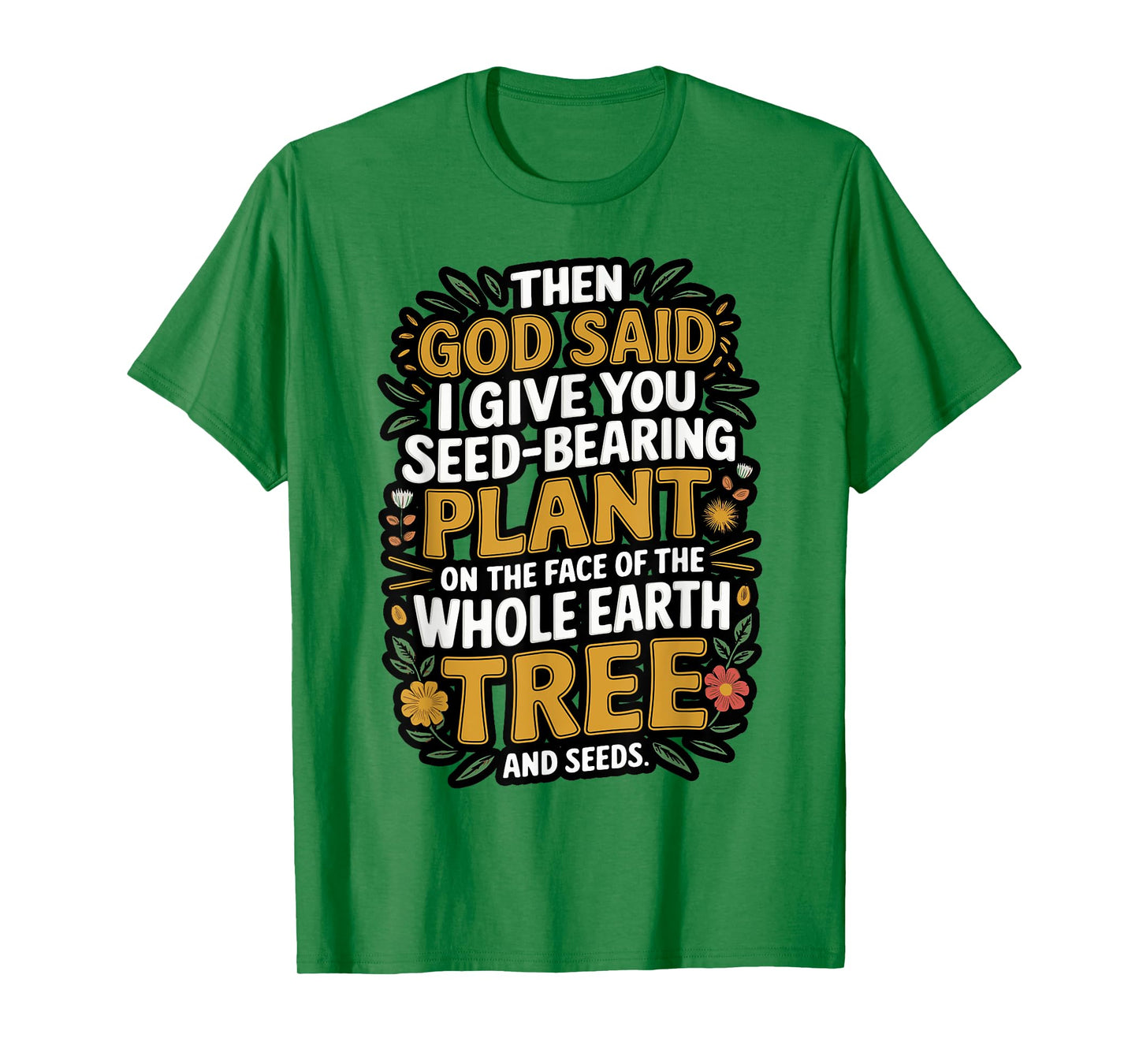 Genesis 1:29 Plant Based Diet Vegan Bible Verse T-Shirt