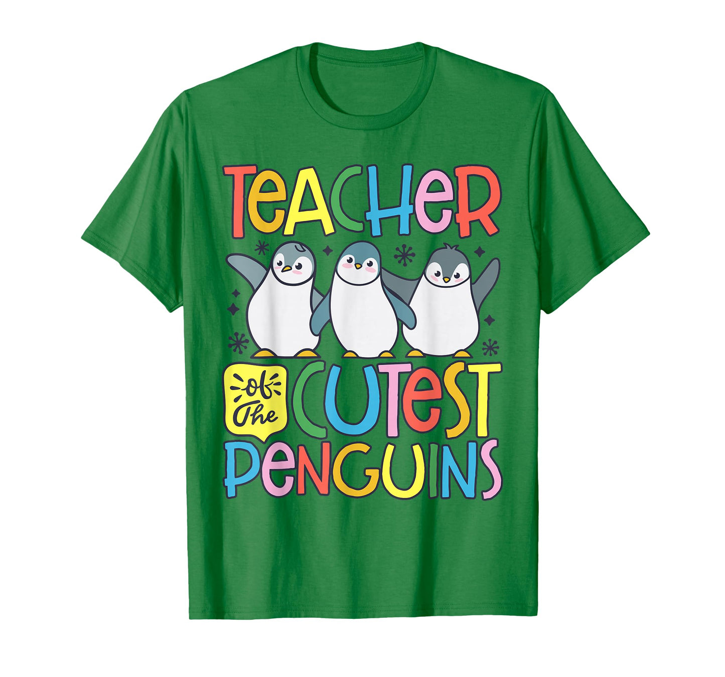 Teacher Of The Cutest Penguins Funny Penguin Back To School T-Shirt