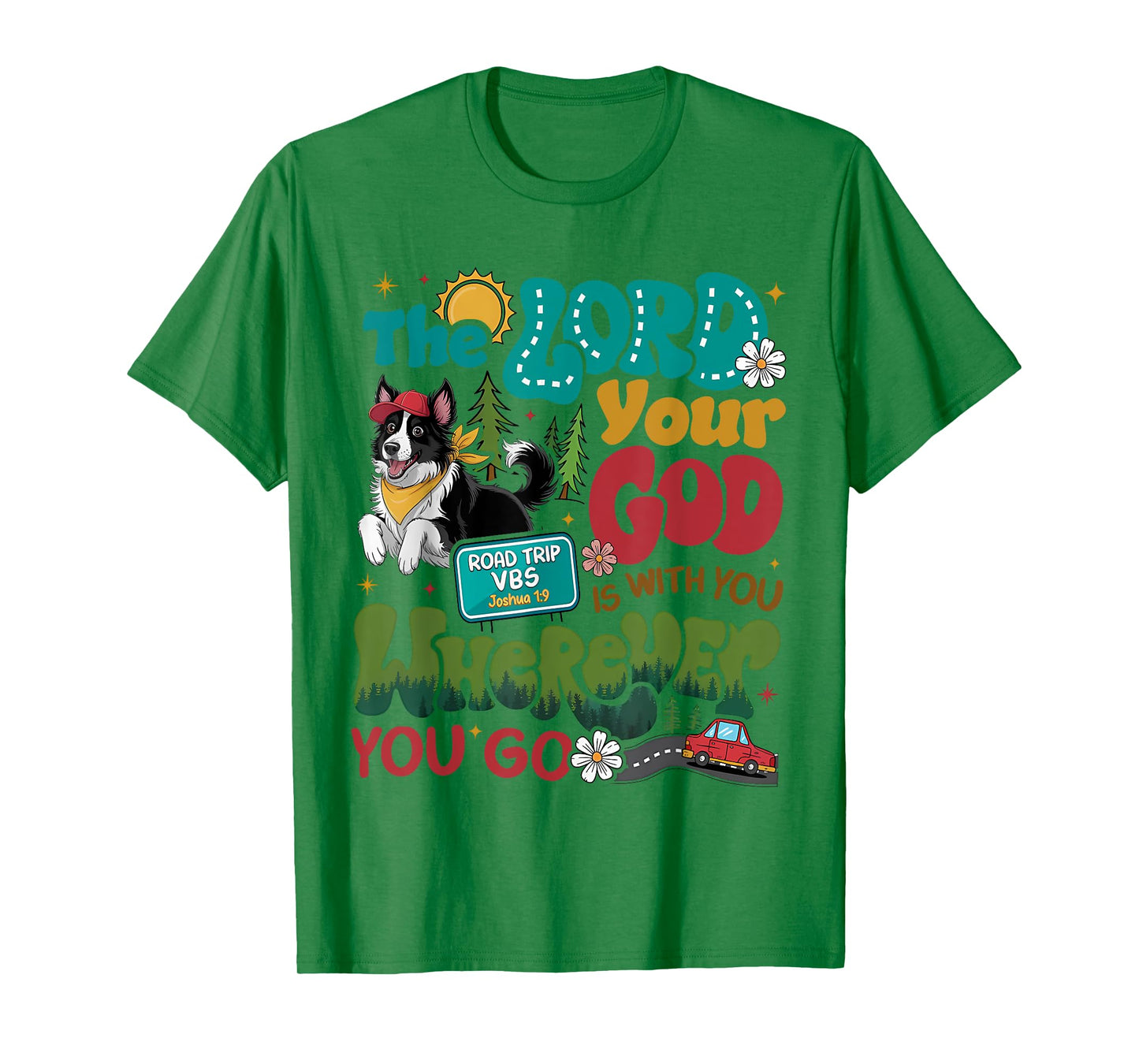 VBS Road Trip On The Go With God 2025 Teens Boys Girls Kids T-Shirt