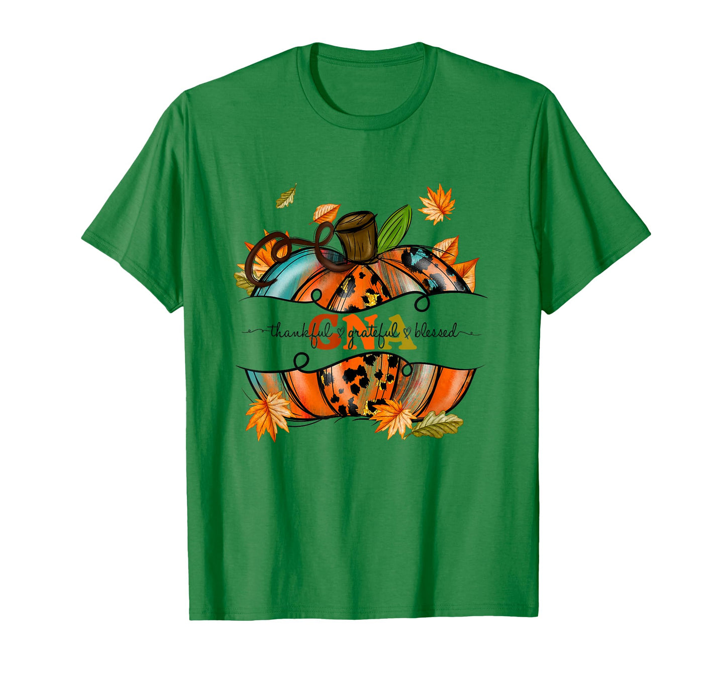 Autumn Fall Outfit CNA Thankful Grateful Blessed Pumpkin T-Shirt